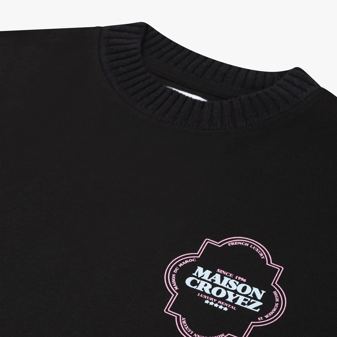 CROYEZ MOROCCAN T-SHIRT | BLACK/PINK - Image 8
