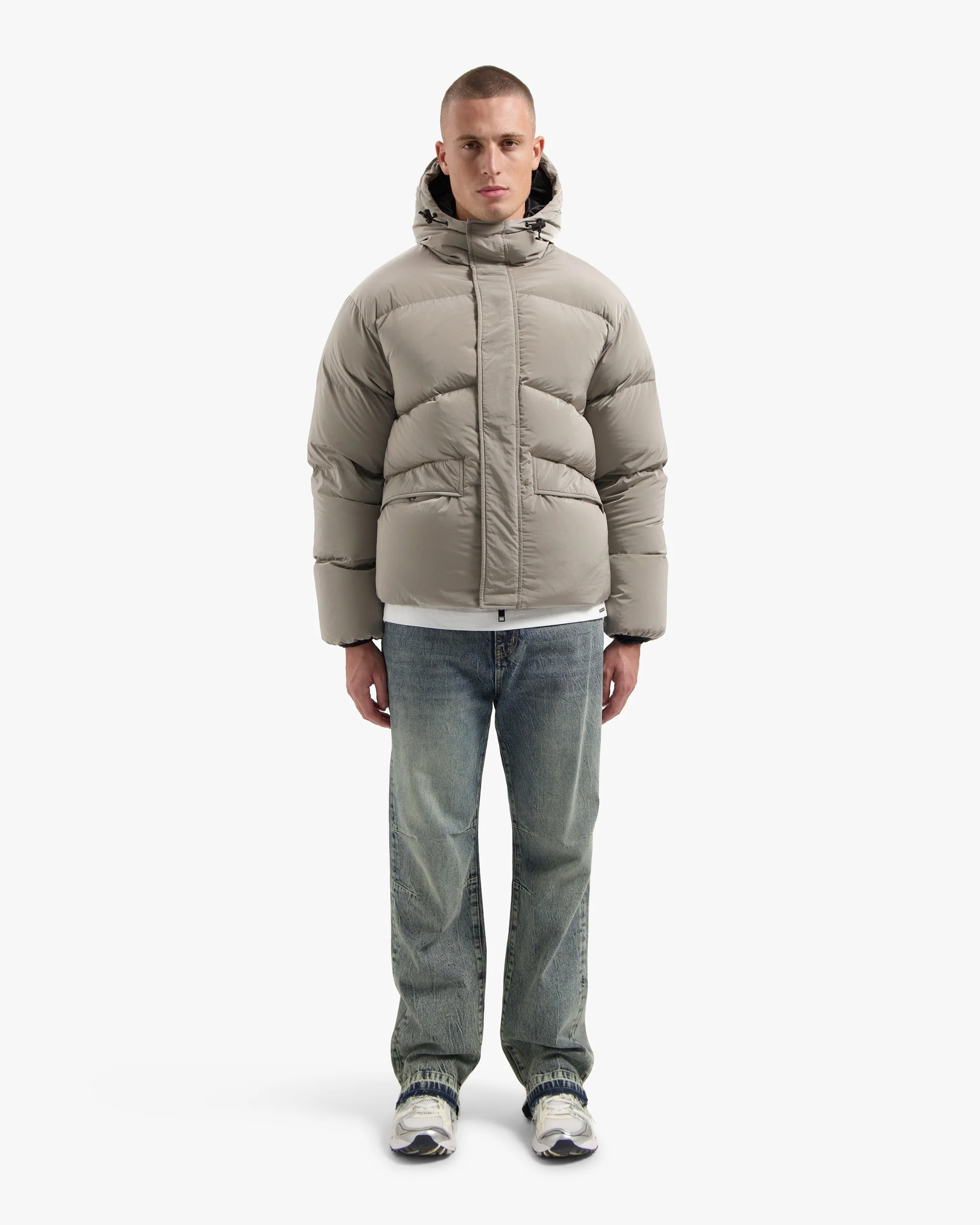 CROYEZ NYLON PUFFER JACKET | CREAM - Image 5