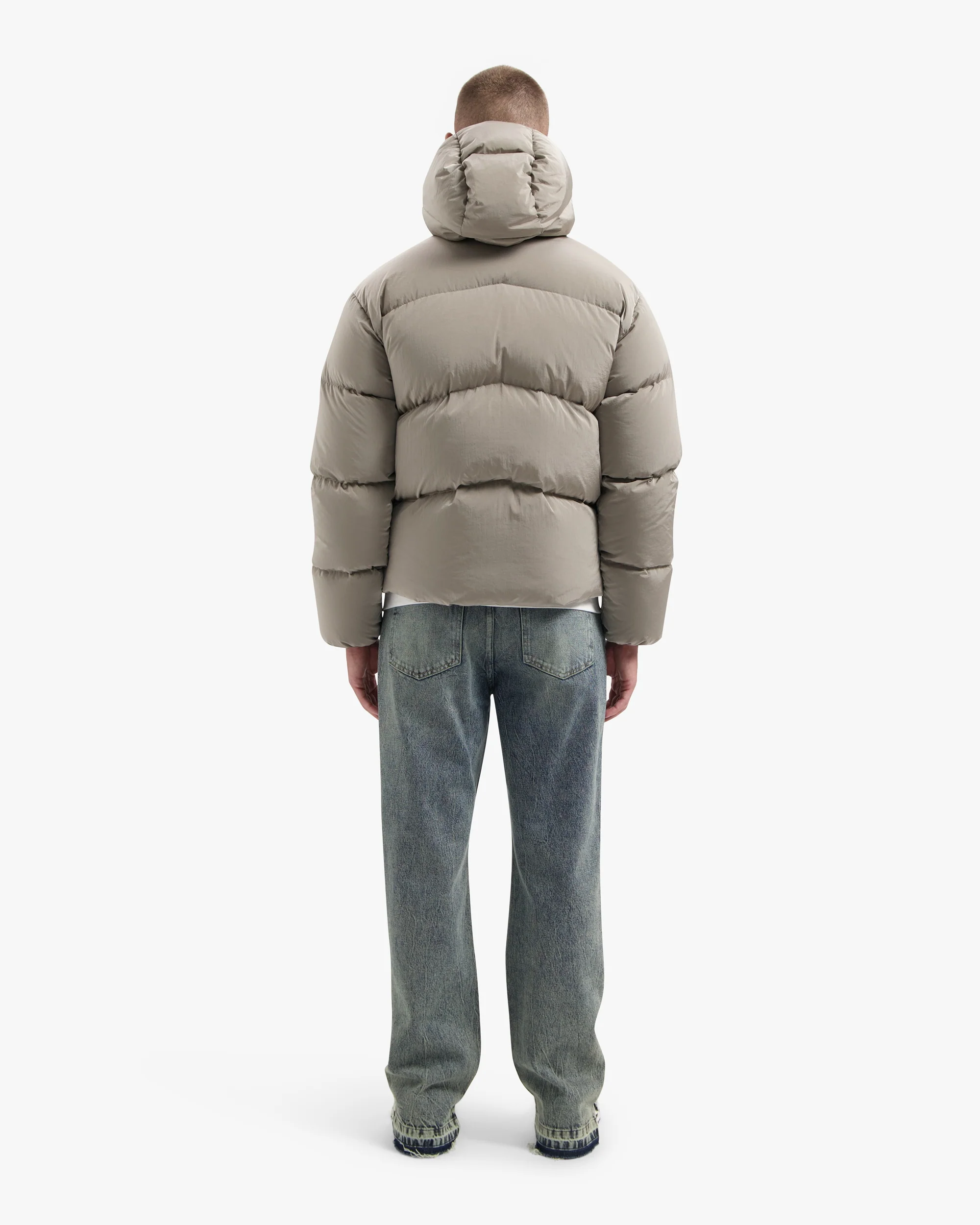CROYEZ NYLON PUFFER JACKET | CREAM - Image 6