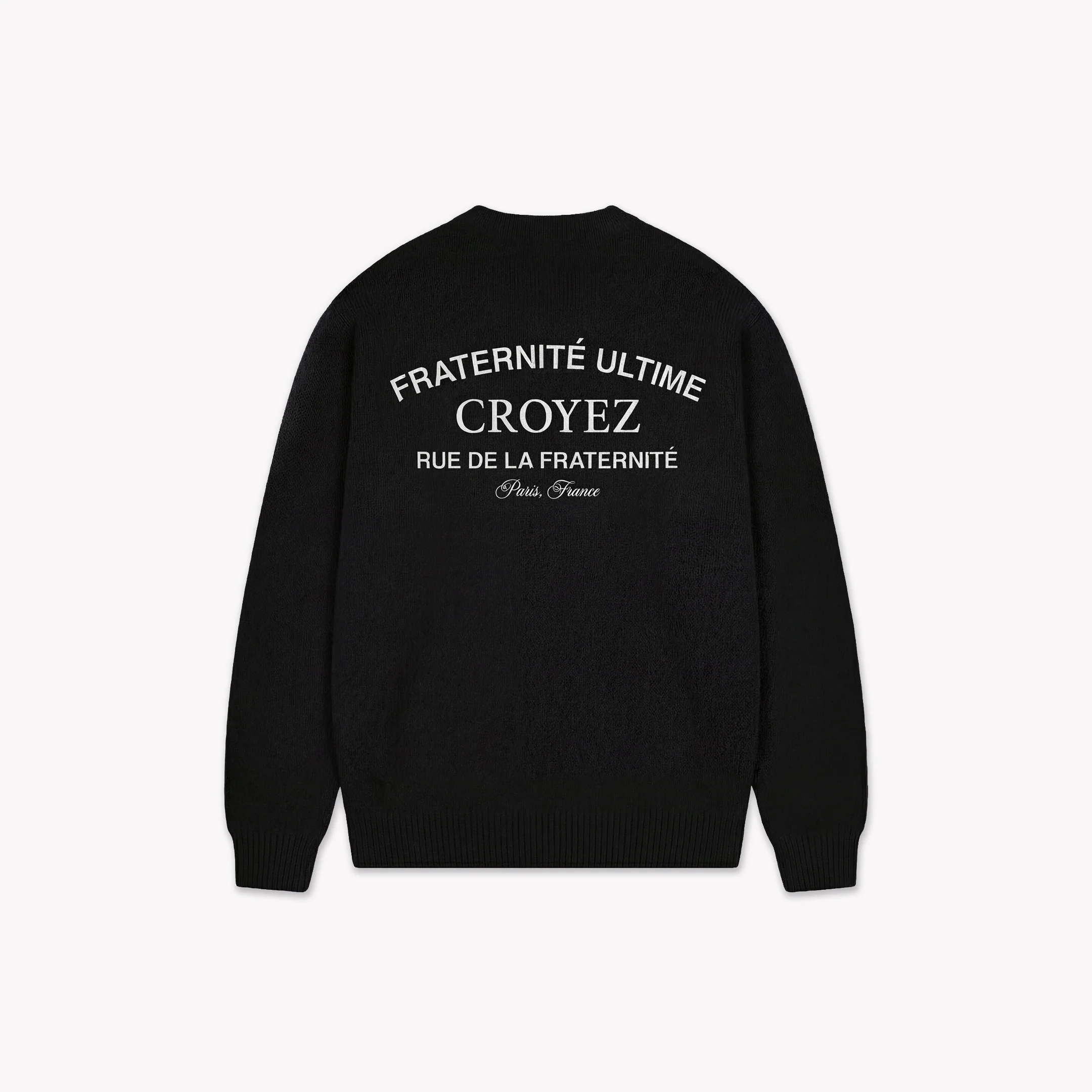 Croyez Original Fraternite Knit Sweater | Black - Image 2