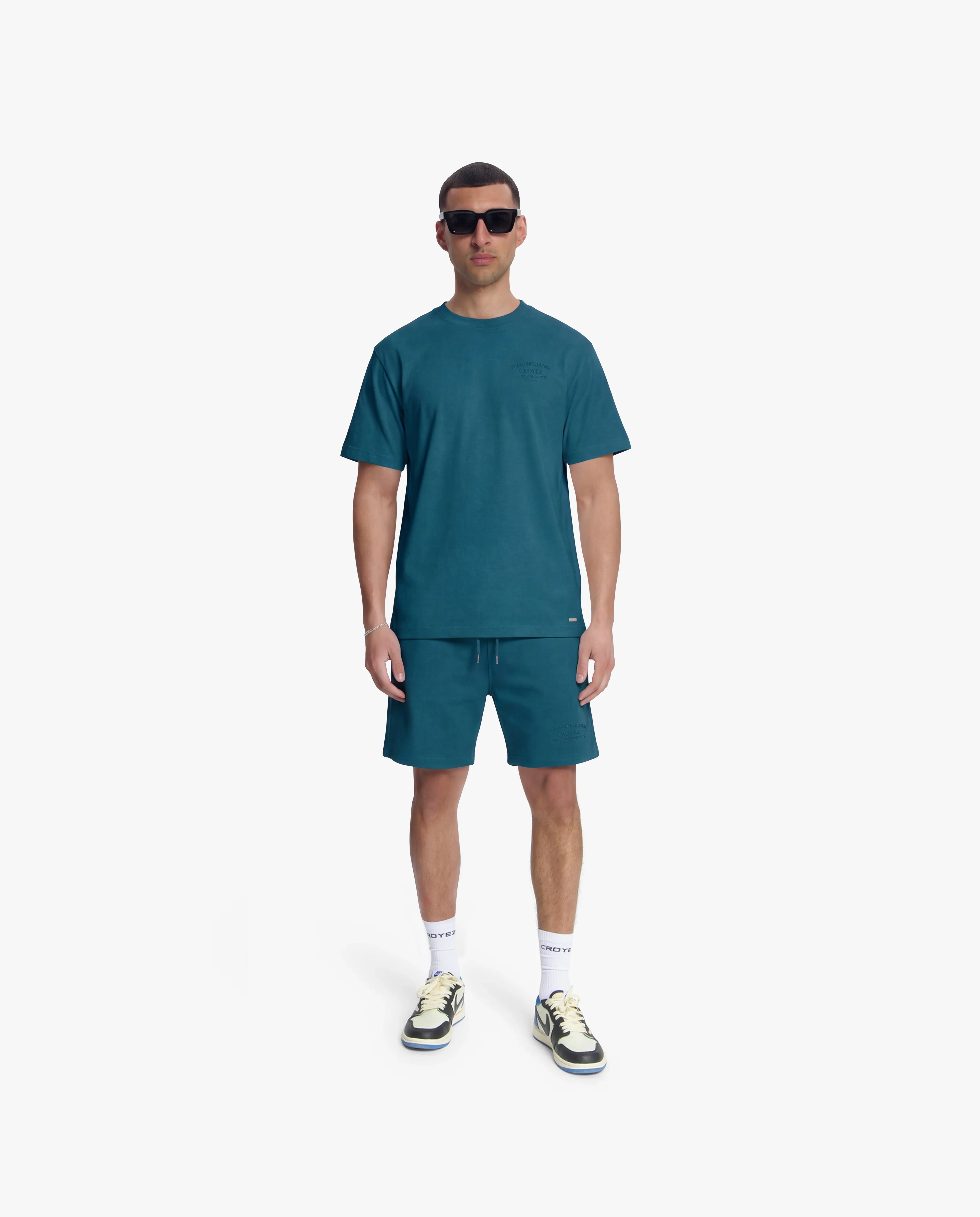 Croyez Original Fraternite Shorts | Dark Teal - Image 5