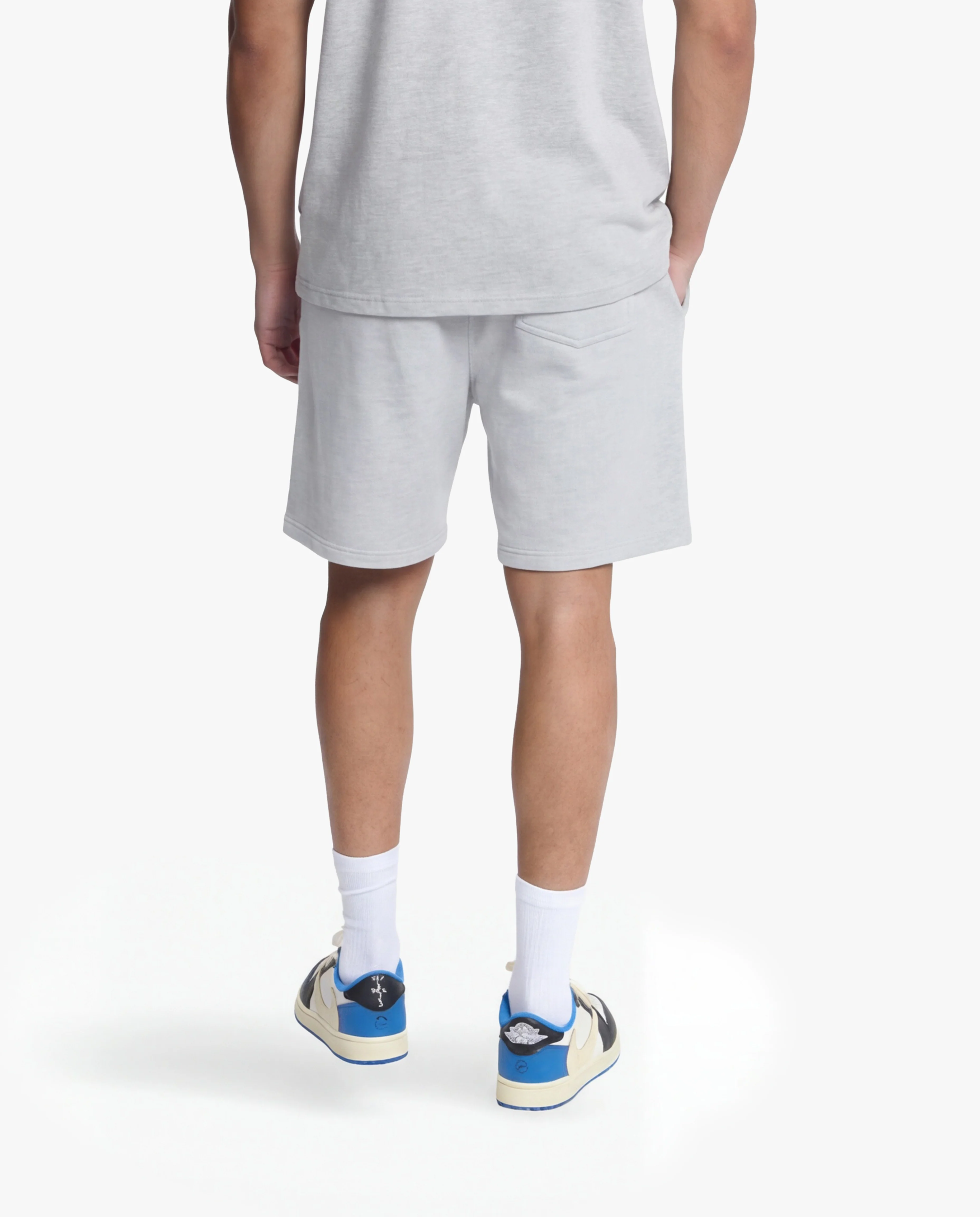 Croyez Original Fraternite Shorts | Grey Melange - Image 4