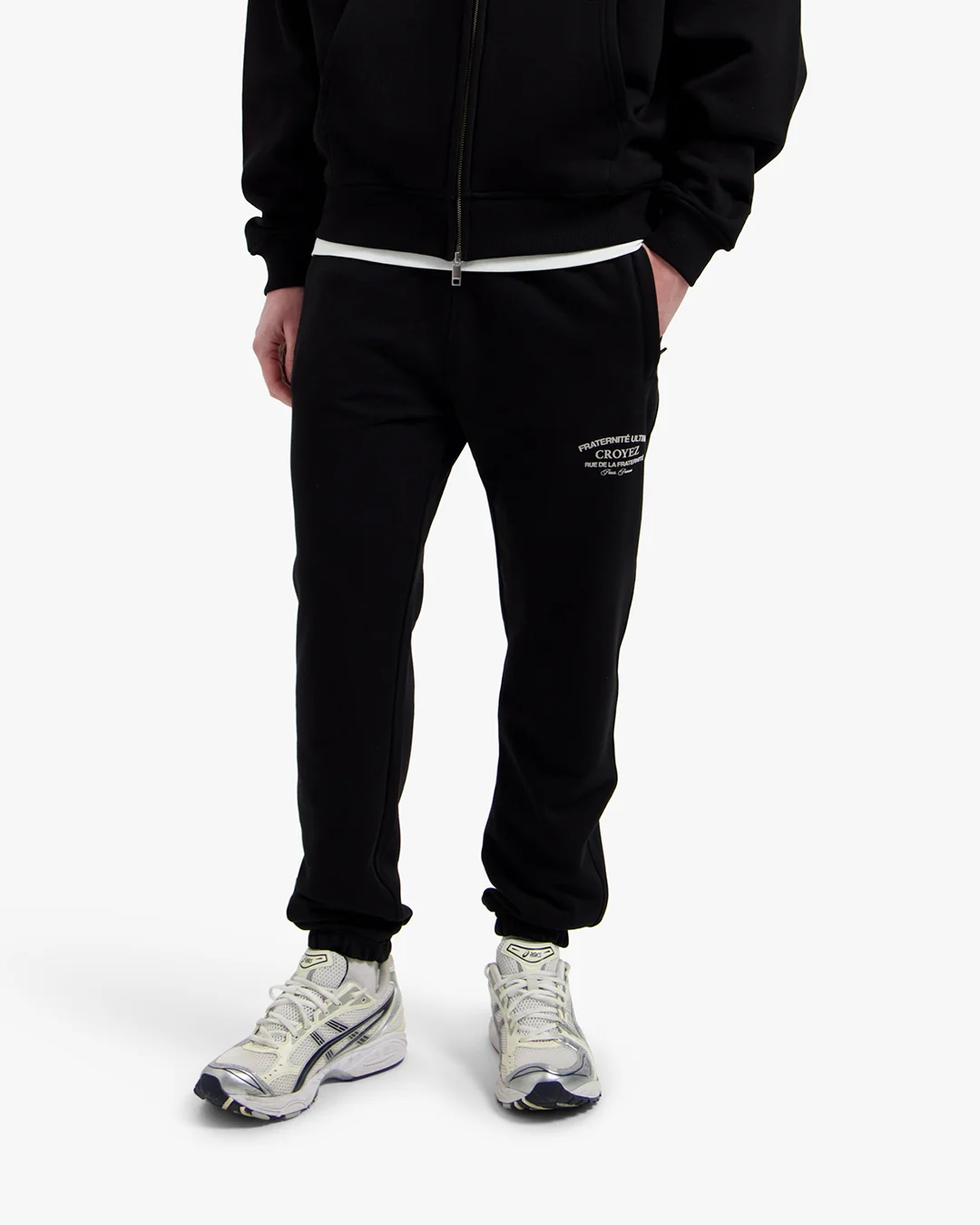 Croyez Original Fraternite Sweatpants | Black - Image 3