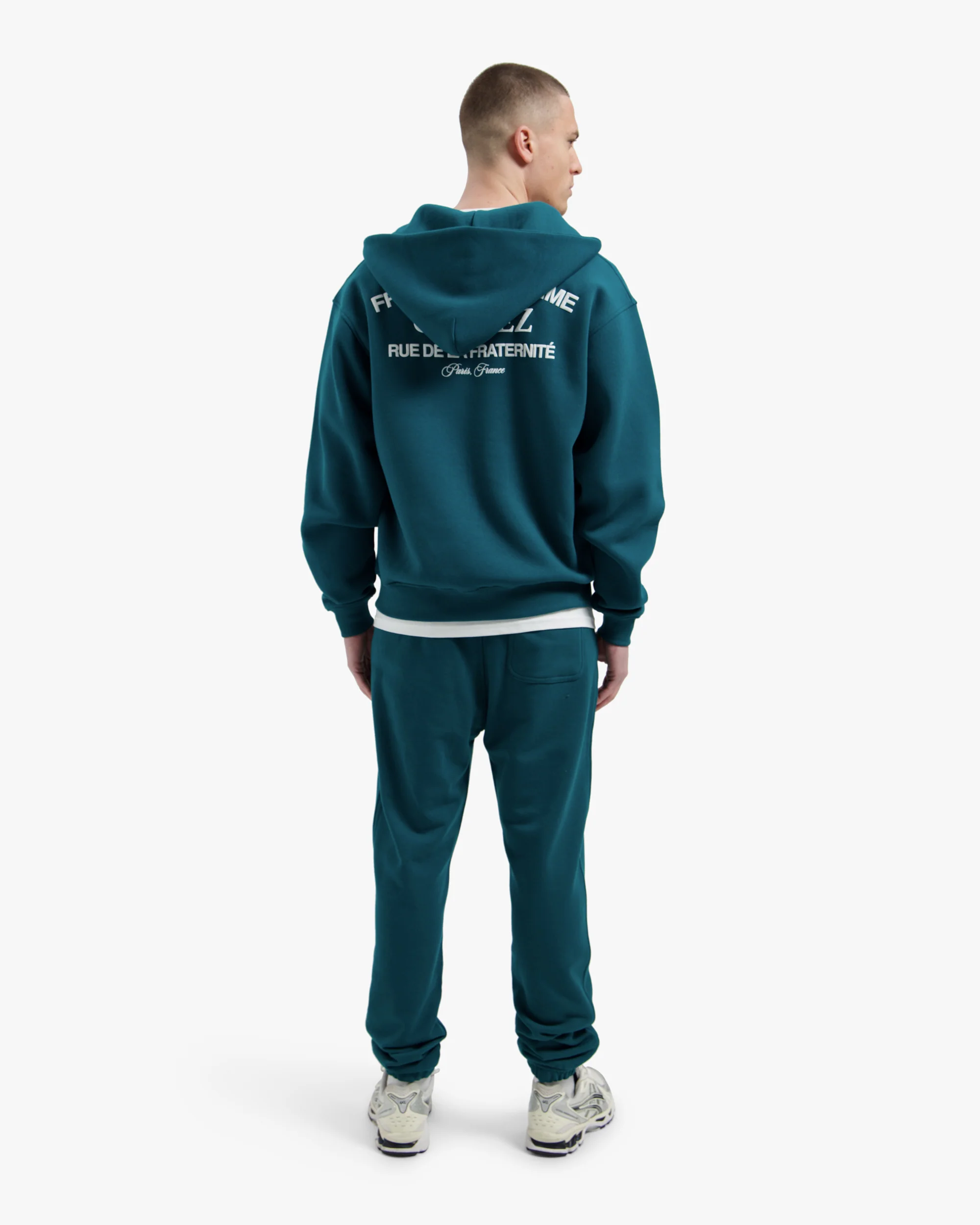 Croyez Original Fraternite Sweatpants | Dark Teal - Image 6