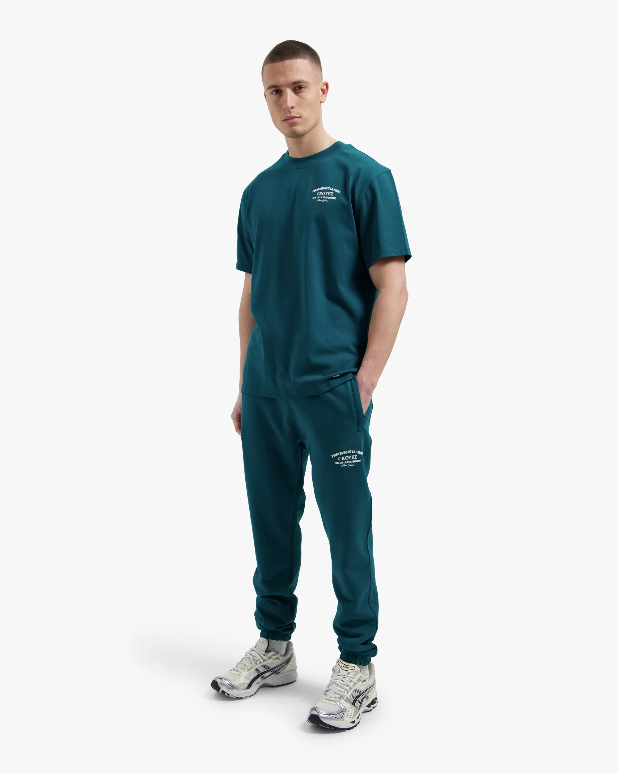 Croyez Original Fraternite T-Shirt | Dark Teal - Image 5