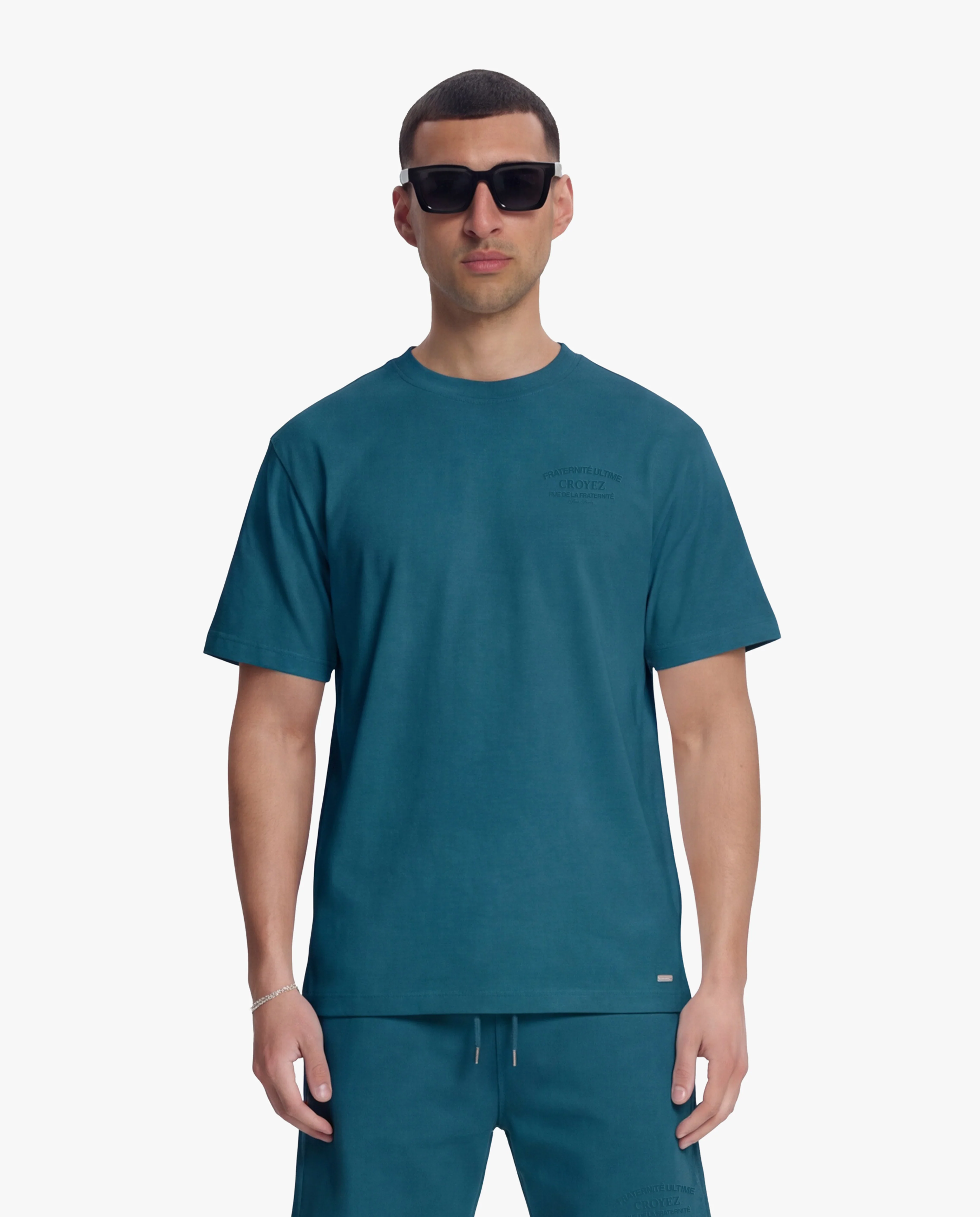 Croyez Original Fraternite T-Shirt | Dark Teal - Image 3