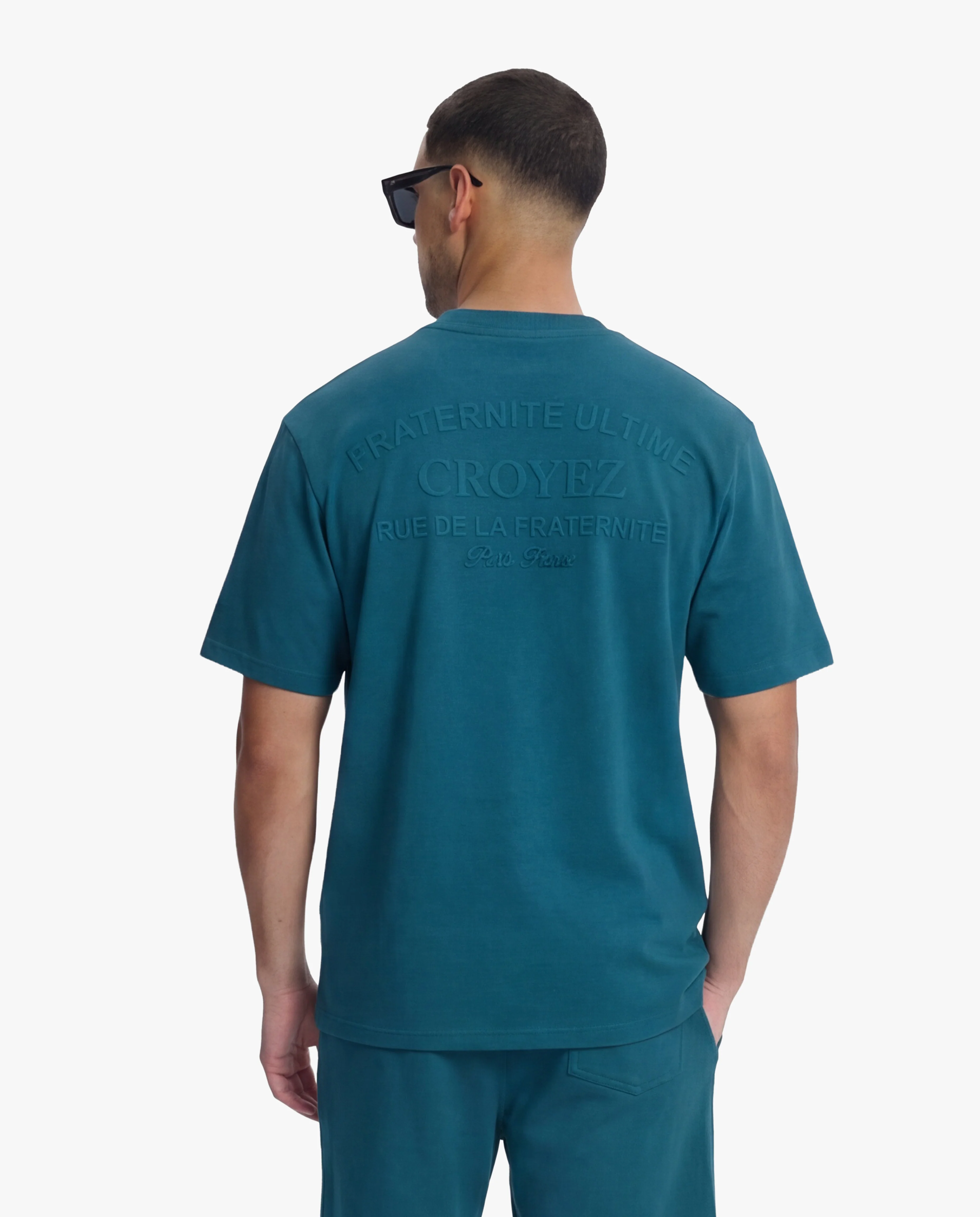 Croyez Original Fraternite T-Shirt | Dark Teal - Image 4