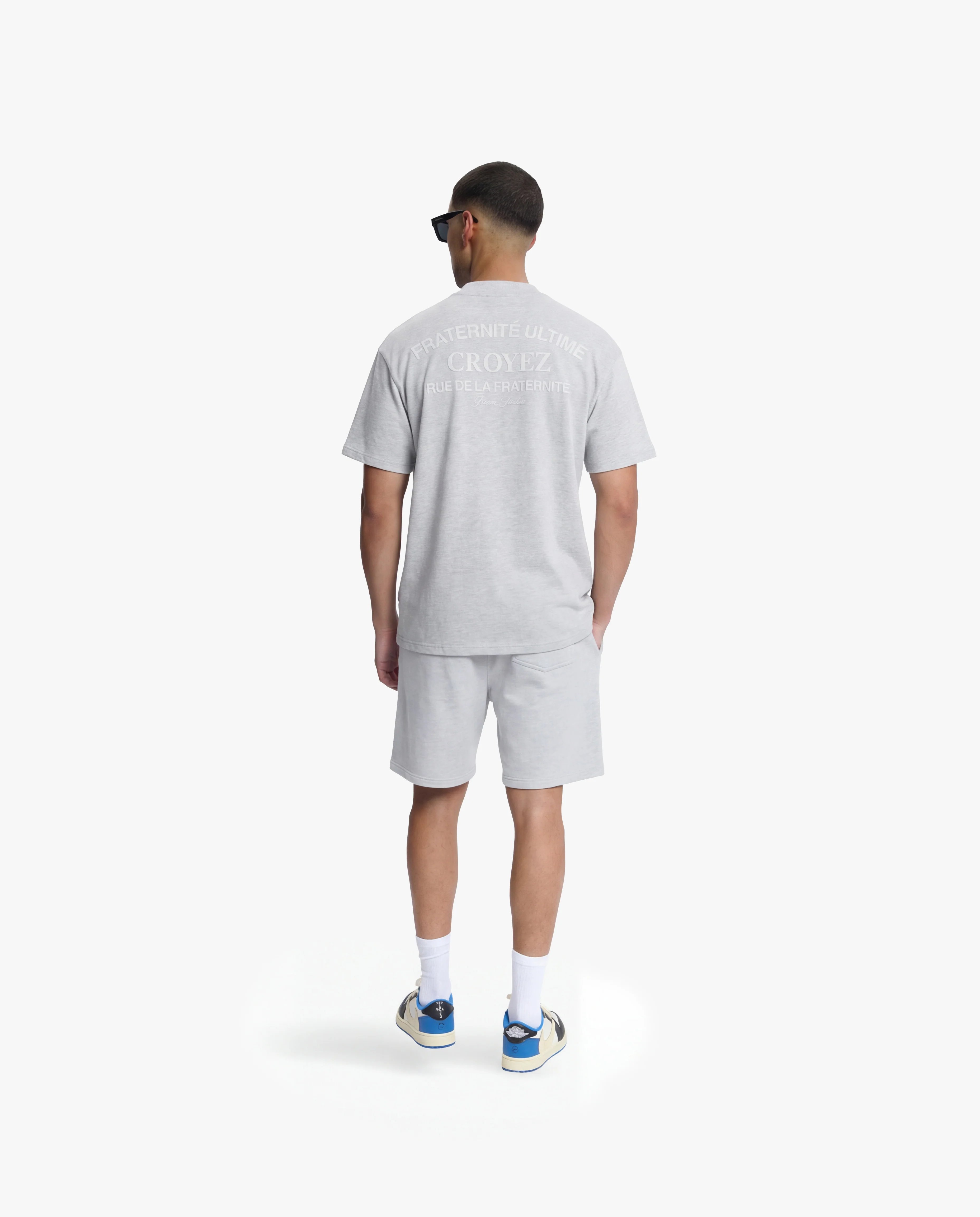 Croyez Original Fraternite T-Shirt | Grey Melange - Image 6