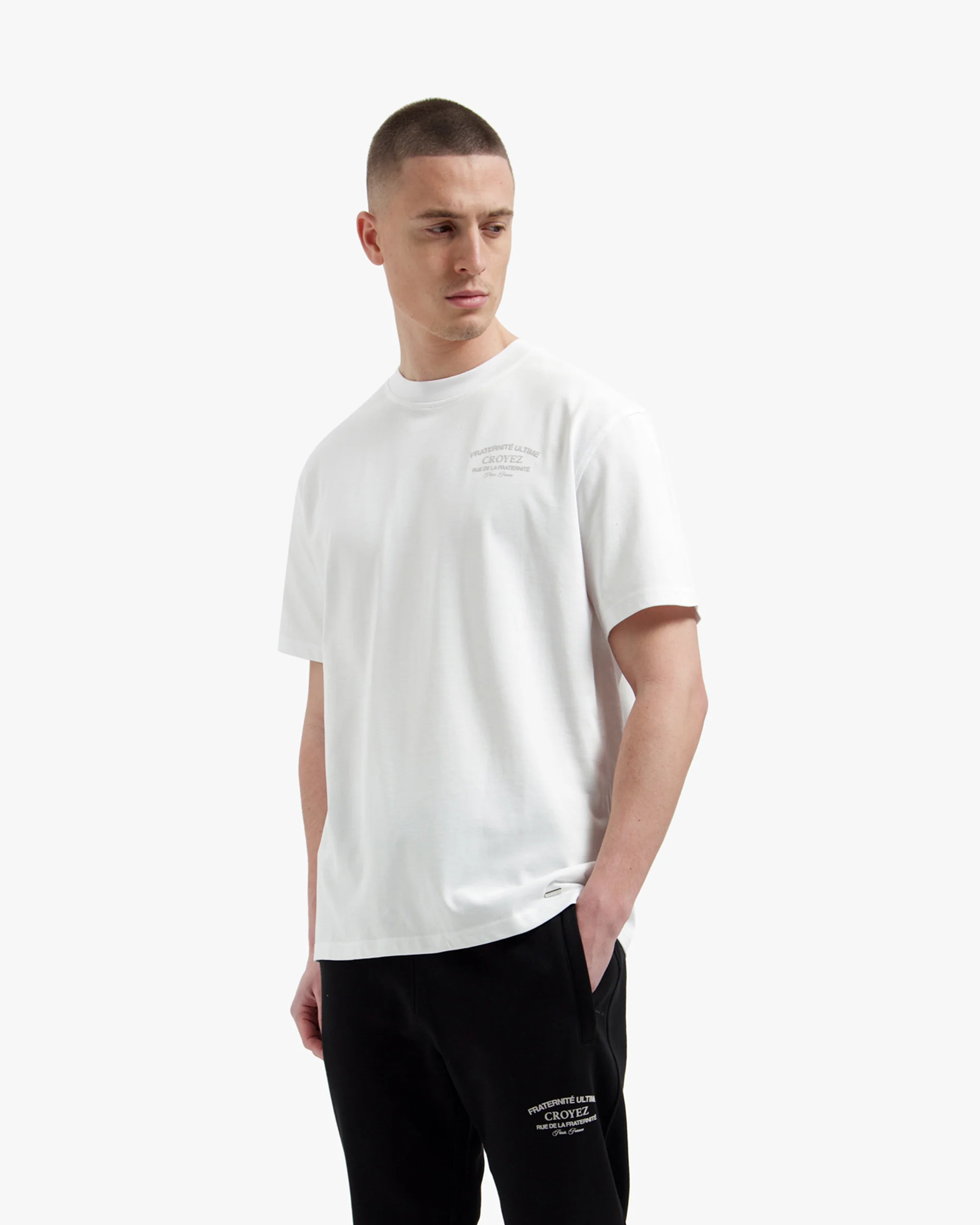 Croyez Original Fraternite T-Shirt | White - Image 3