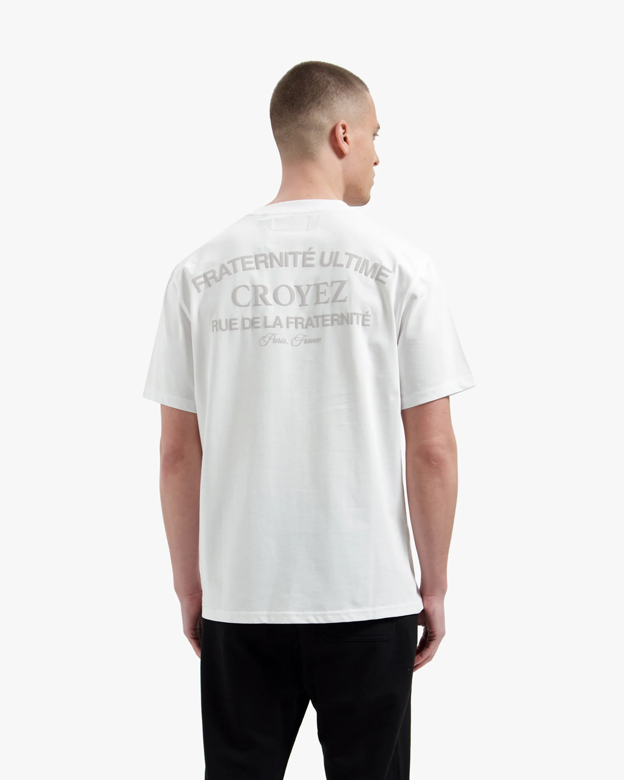 Croyez Original Fraternite T-Shirt | White - Image 4