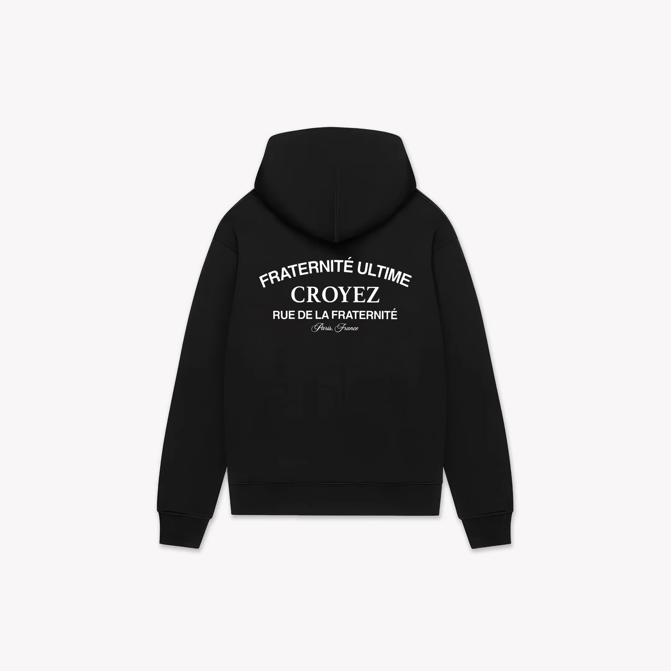 Croyez Original Fraternite Zip Hoodie | Black - Image 2