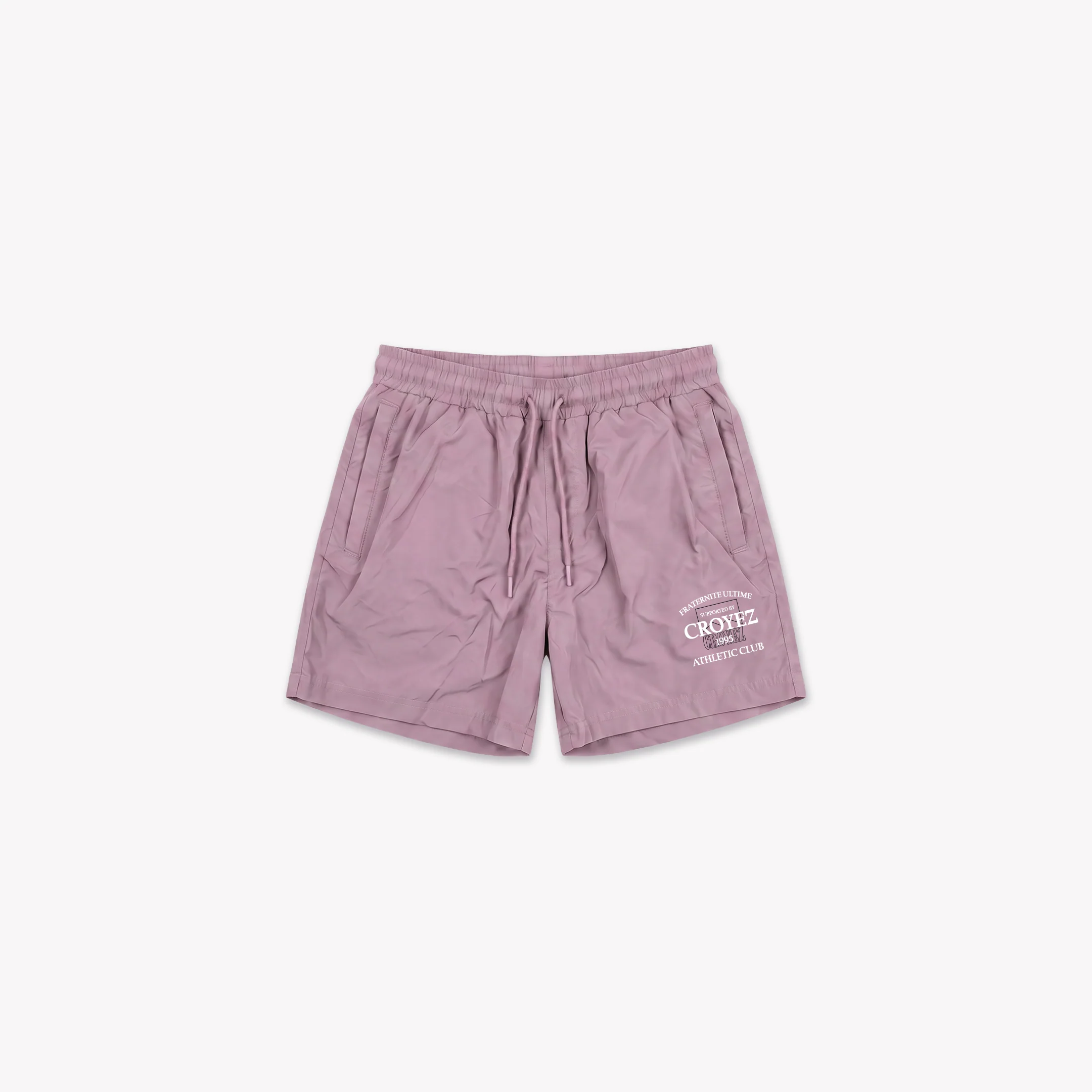 Croyez Overlay Fraternite Swim Shorts | Mauve