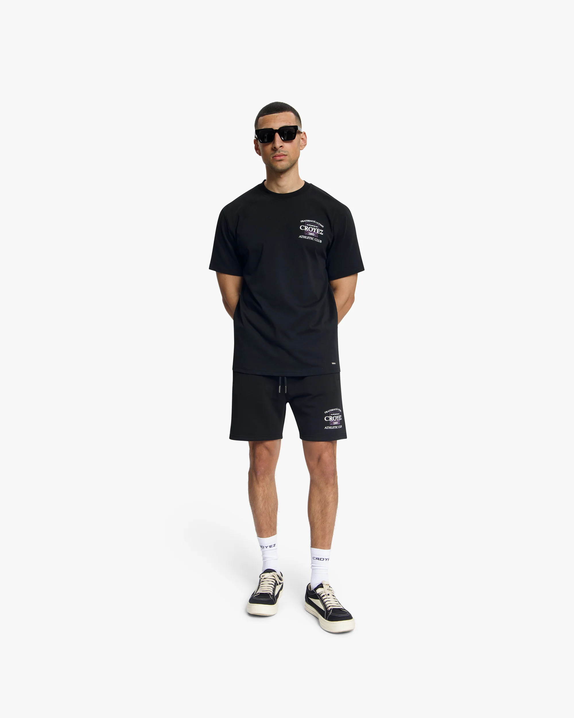 Croyez Overlay Fraternite T-Shirt | Black - Image 5