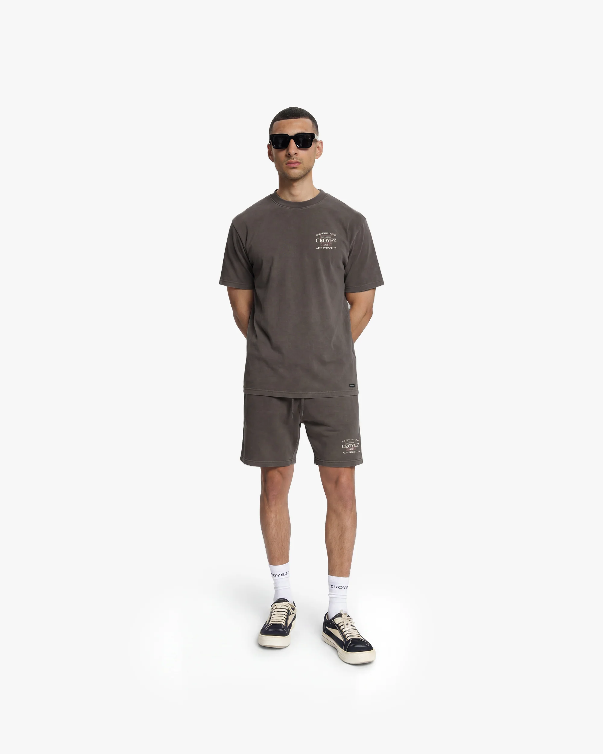 Croyez Overlay Fraternite T-Shirt | Washed Brown - Image 5