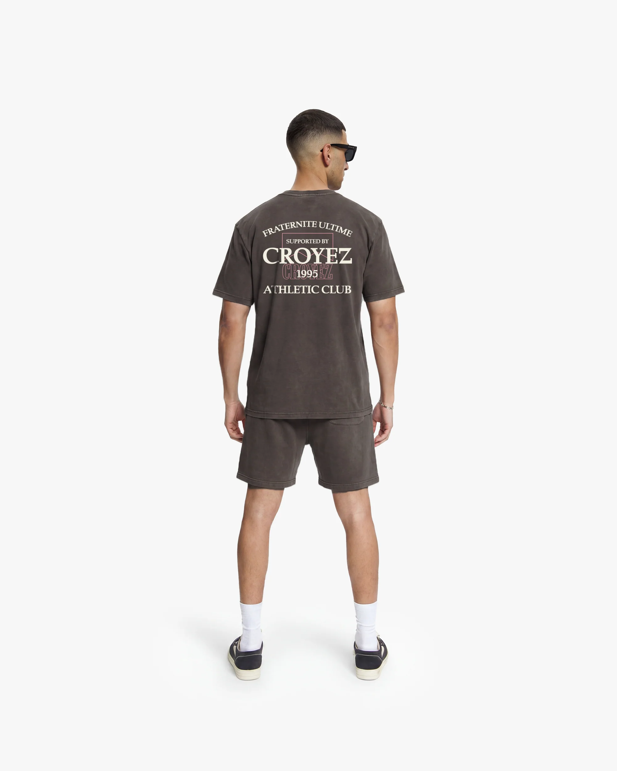 Croyez Overlay Fraternite T-Shirt | Washed Brown - Image 6