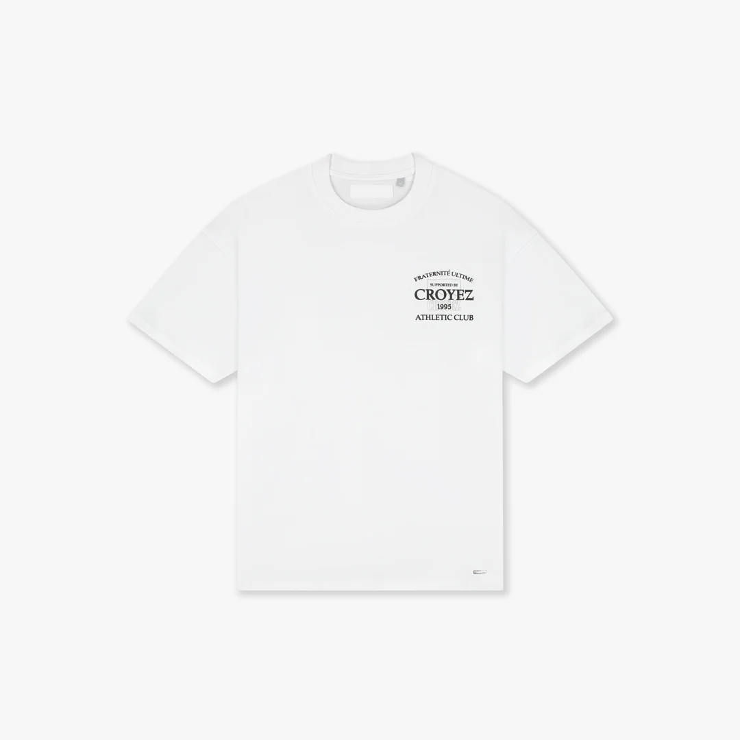 Croyez Overlay Fraternite T-Shirt | White
