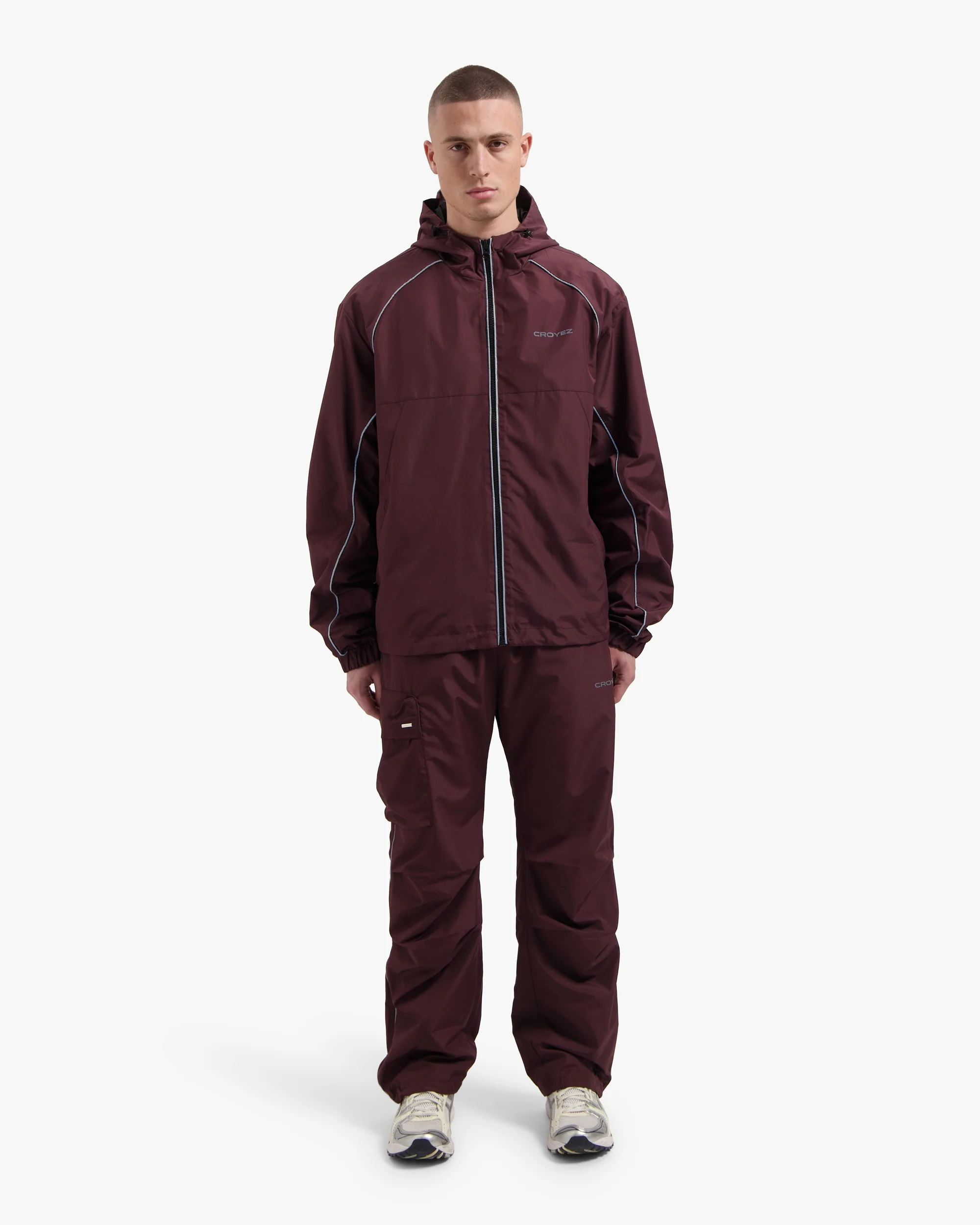 Croyez Parachute Ripstop Pants | Burgundy - Image 5