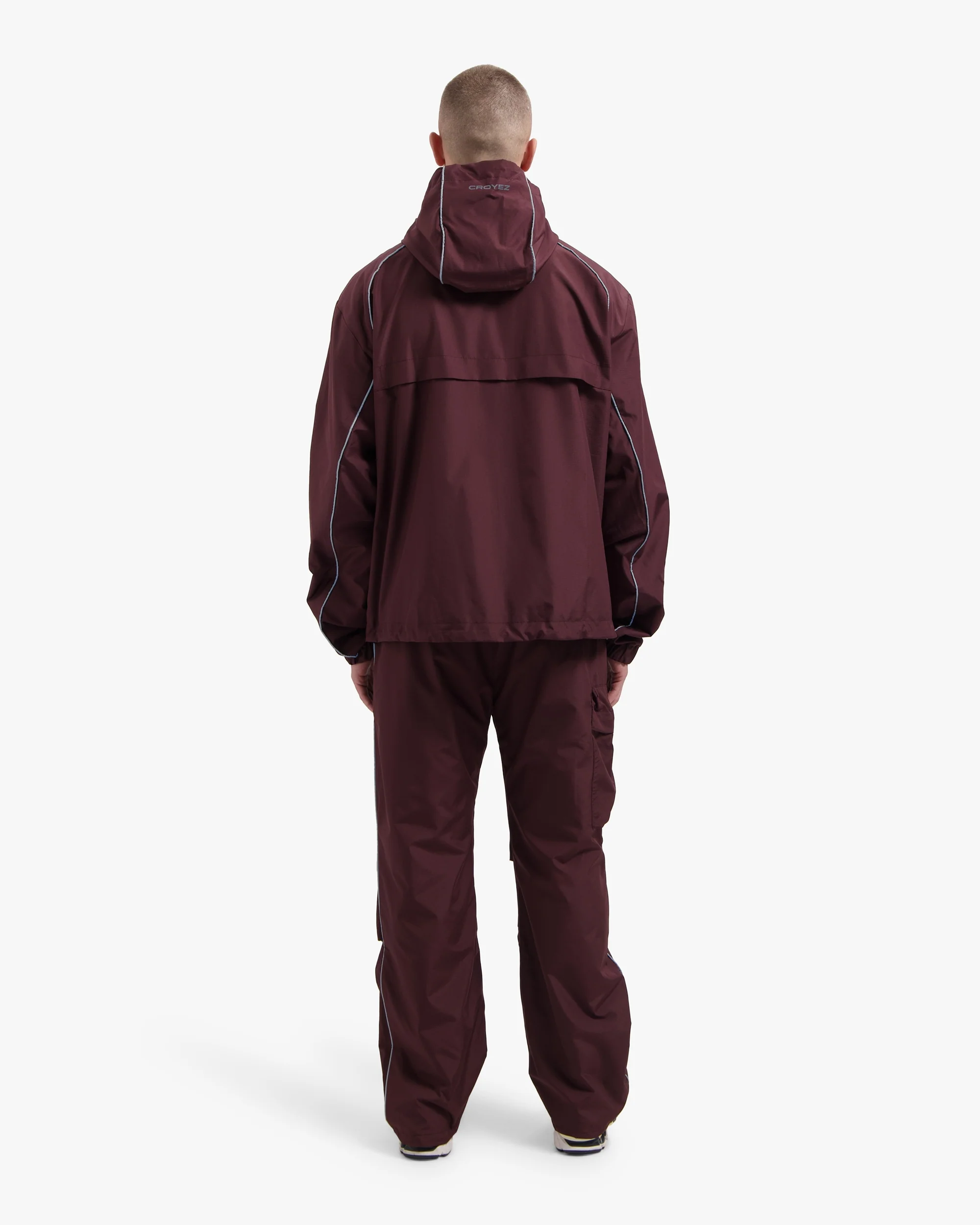Croyez Parachute Ripstop Pants | Burgundy - Image 6
