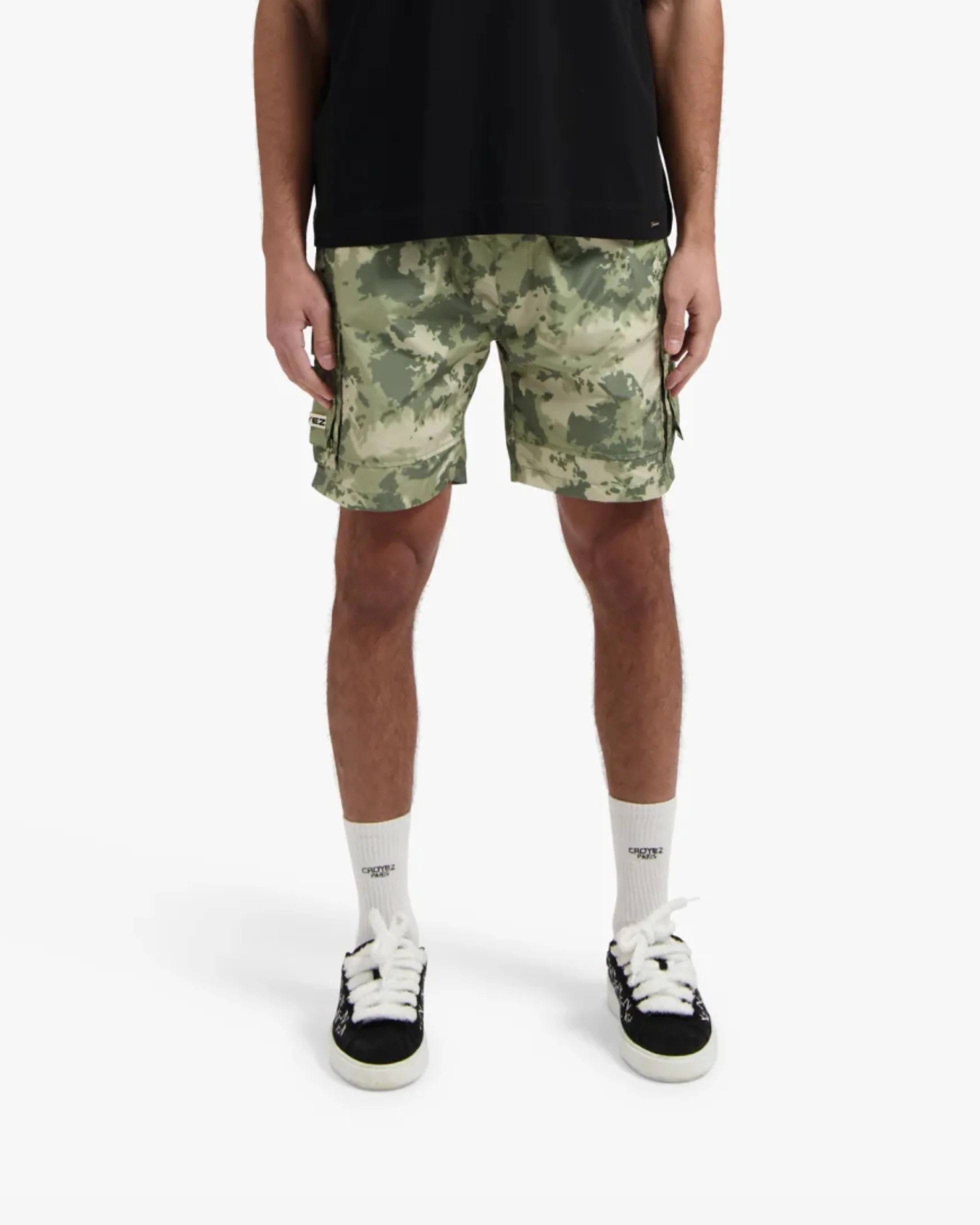 Croyez Parachute Ripstop Shorts | Black Camo - Image 3