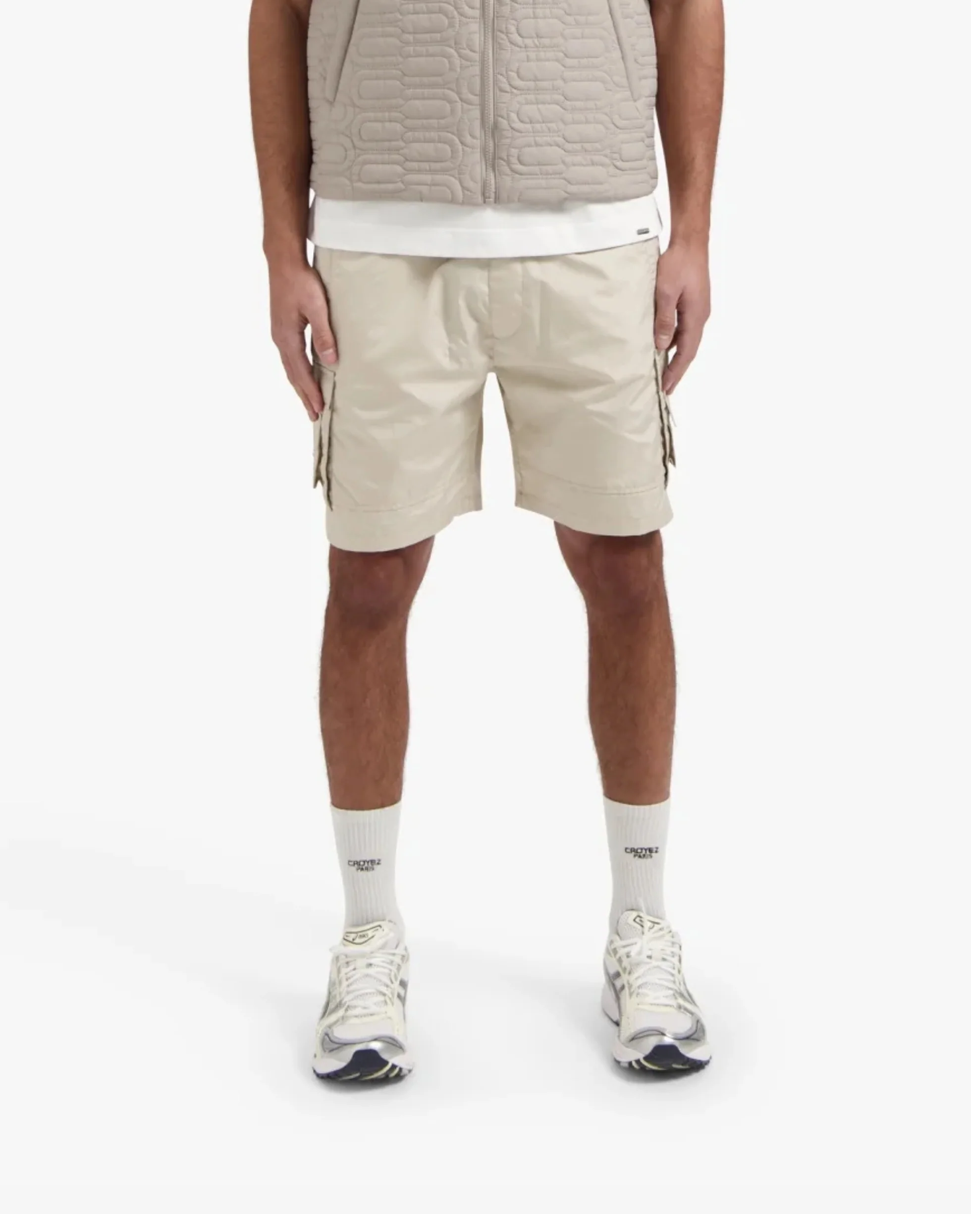 CROYEZ PARACHUTE RIPSTOP SHORTS | STONE - Image 3