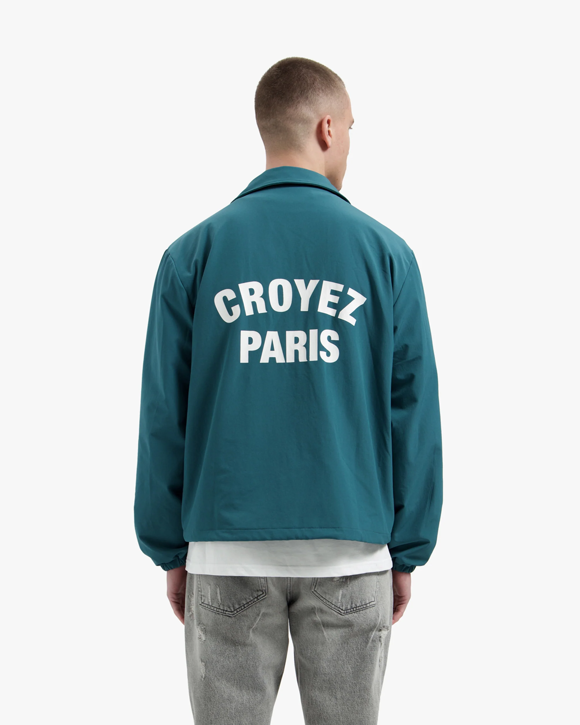 Croyez Paris Coach Jacket | Dark Teal - Image 4