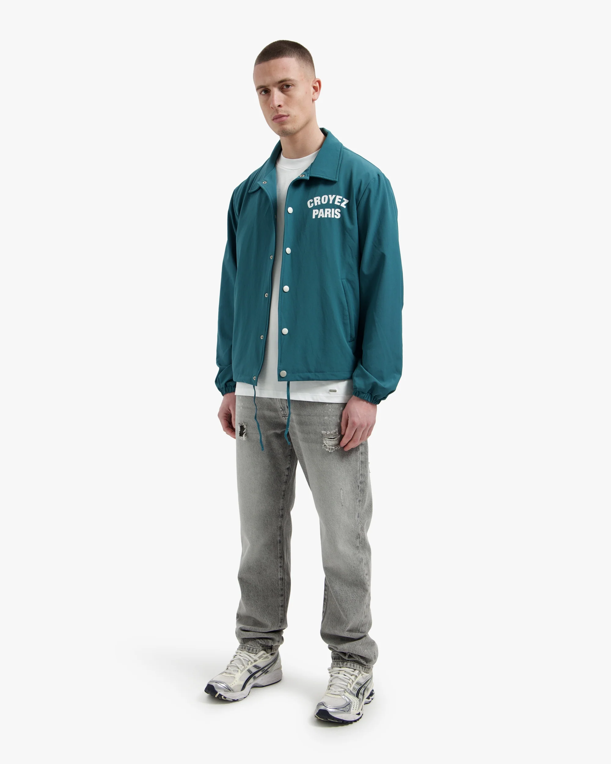 Croyez Paris Coach Jacket | Dark Teal - Image 5