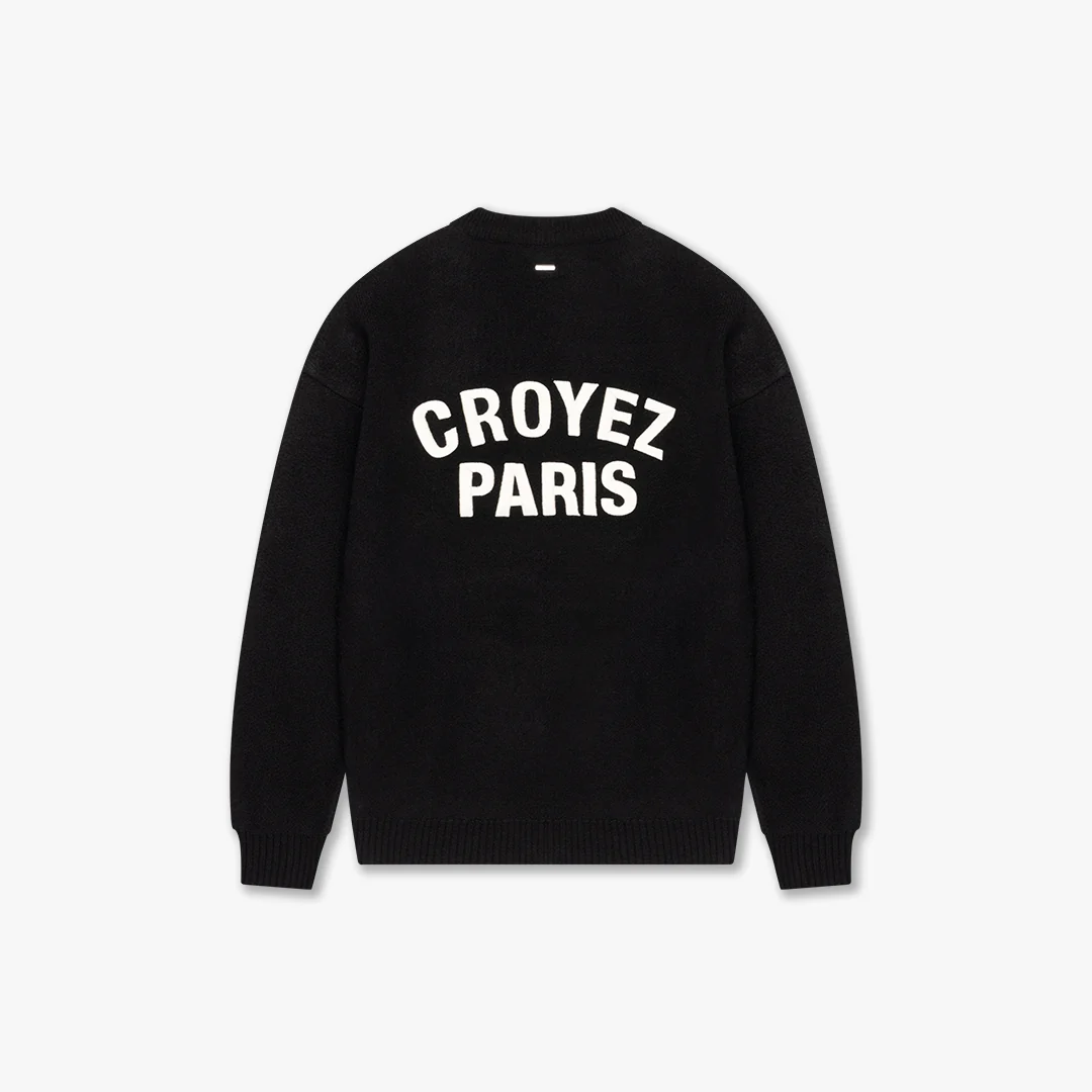 CROYEZ PARIS KNIT SWEATER | BLACK - Image 2
