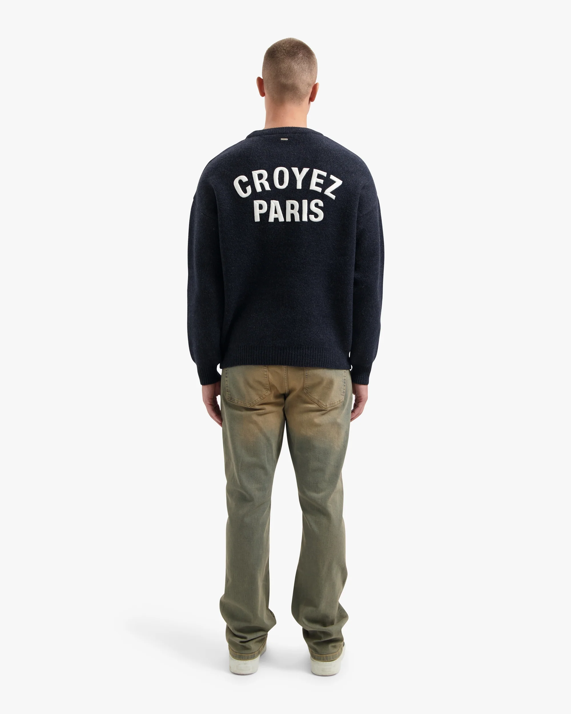 CROYEZ PARIS KNIT SWEATER | NAVY - Image 6