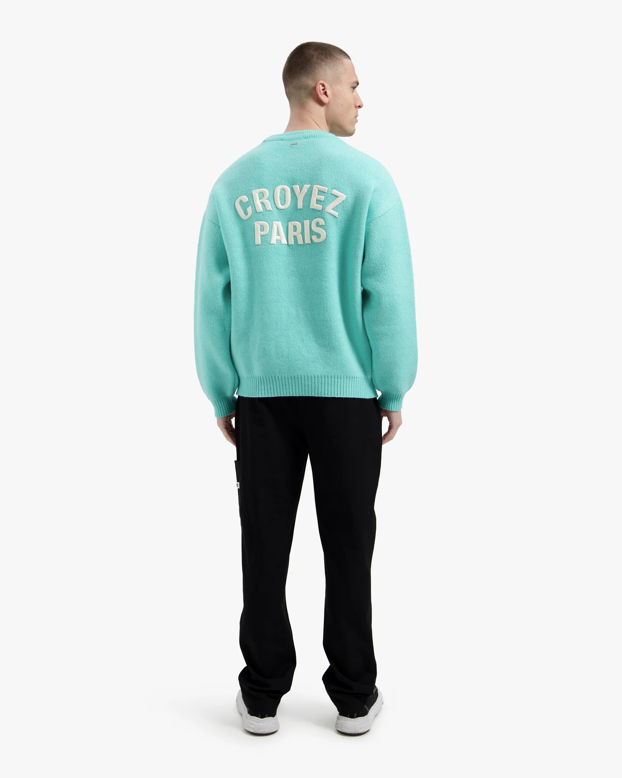 Croyez Paris Knit Sweater | Tiffany Blue - Image 6