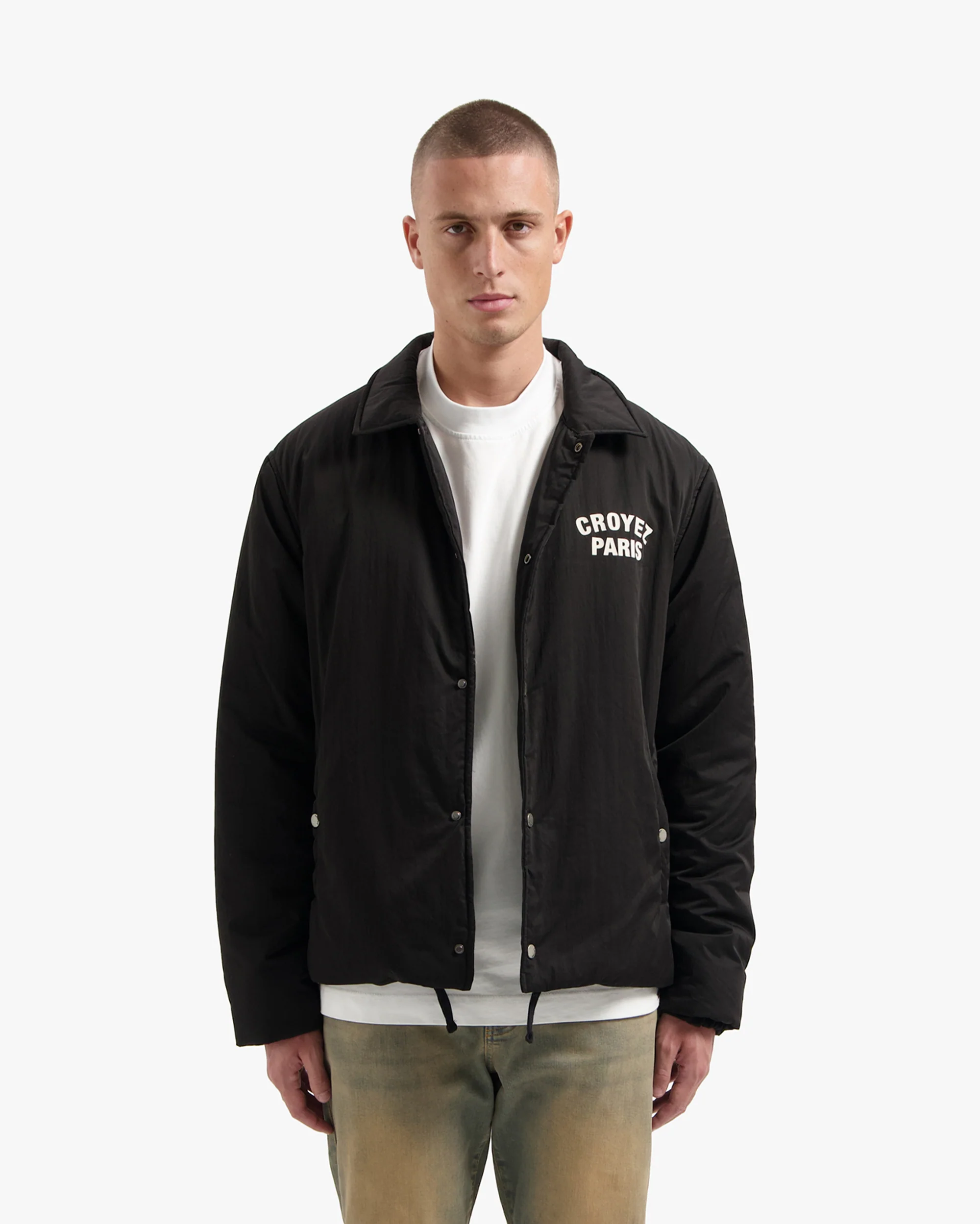 CROYEZ PARIS PADDED COACH JACKET | BLACK - Image 3