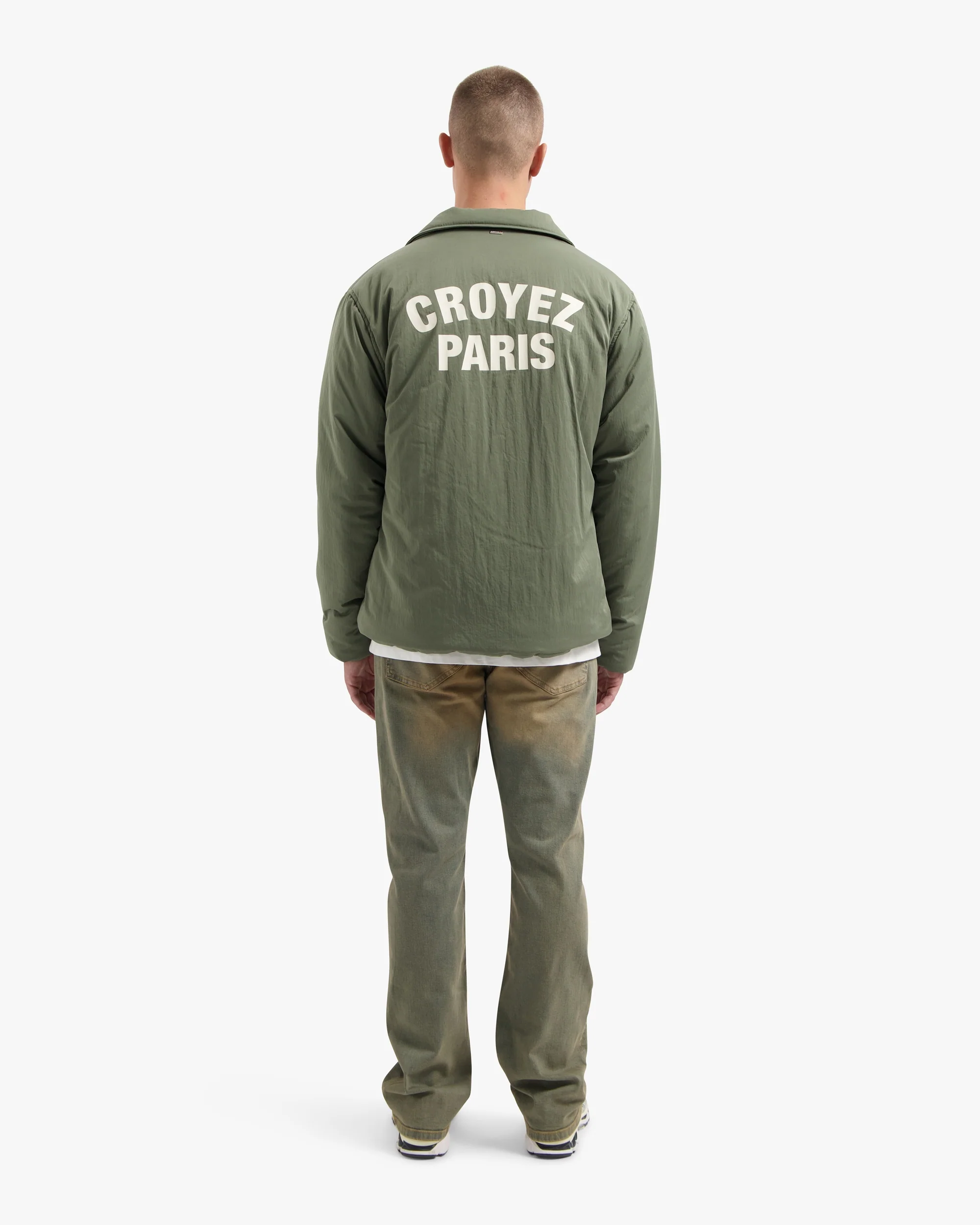 CROYEZ PARIS PADDED COACH JACKET | DUSTY OLIVE - Image 6