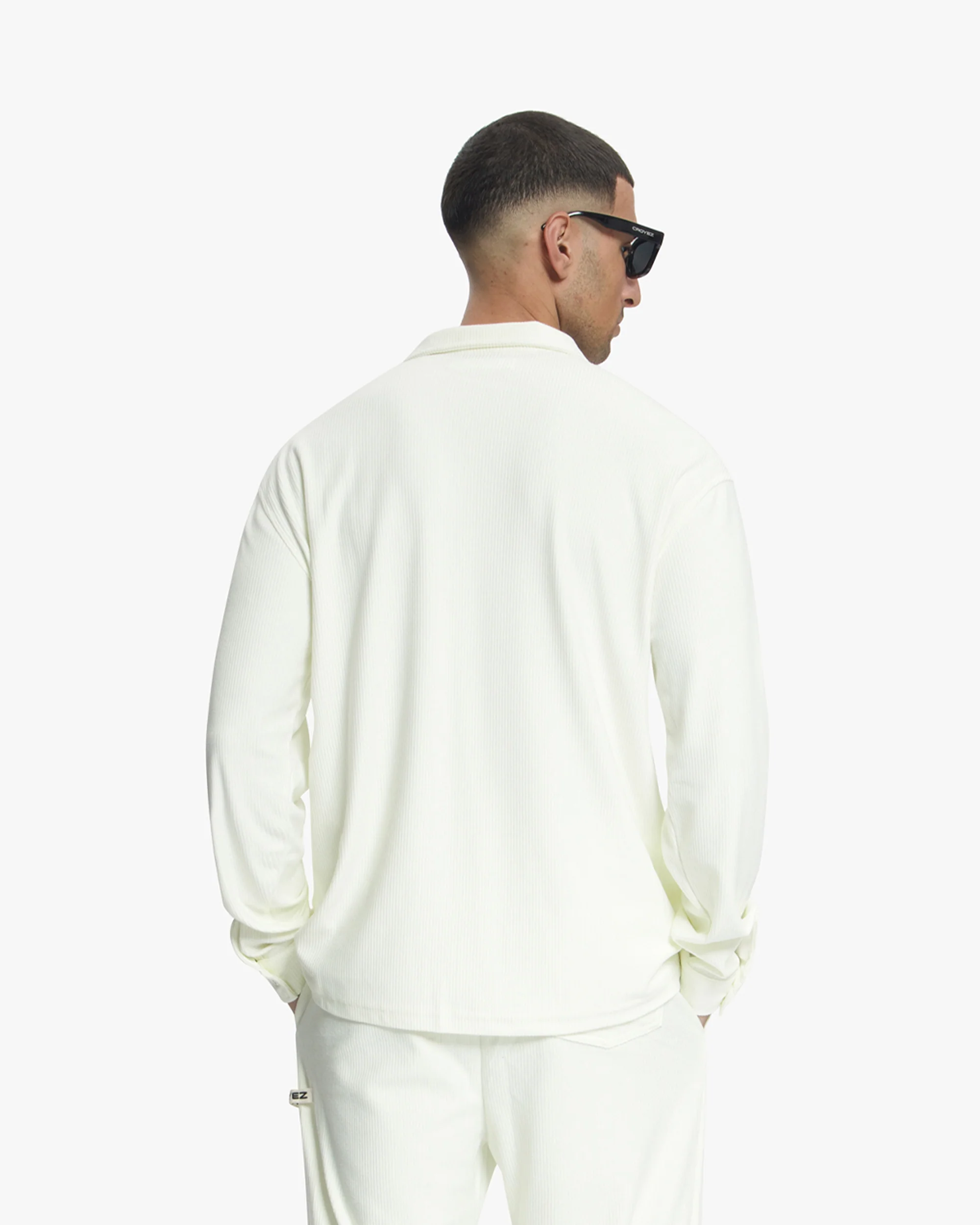Croyez Plisse Longsleeve Shirt | Off-White - Image 4