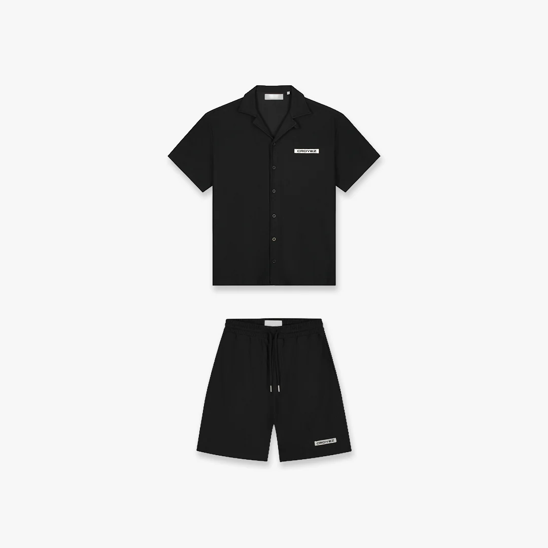 Croyez Plisse Set | Black
