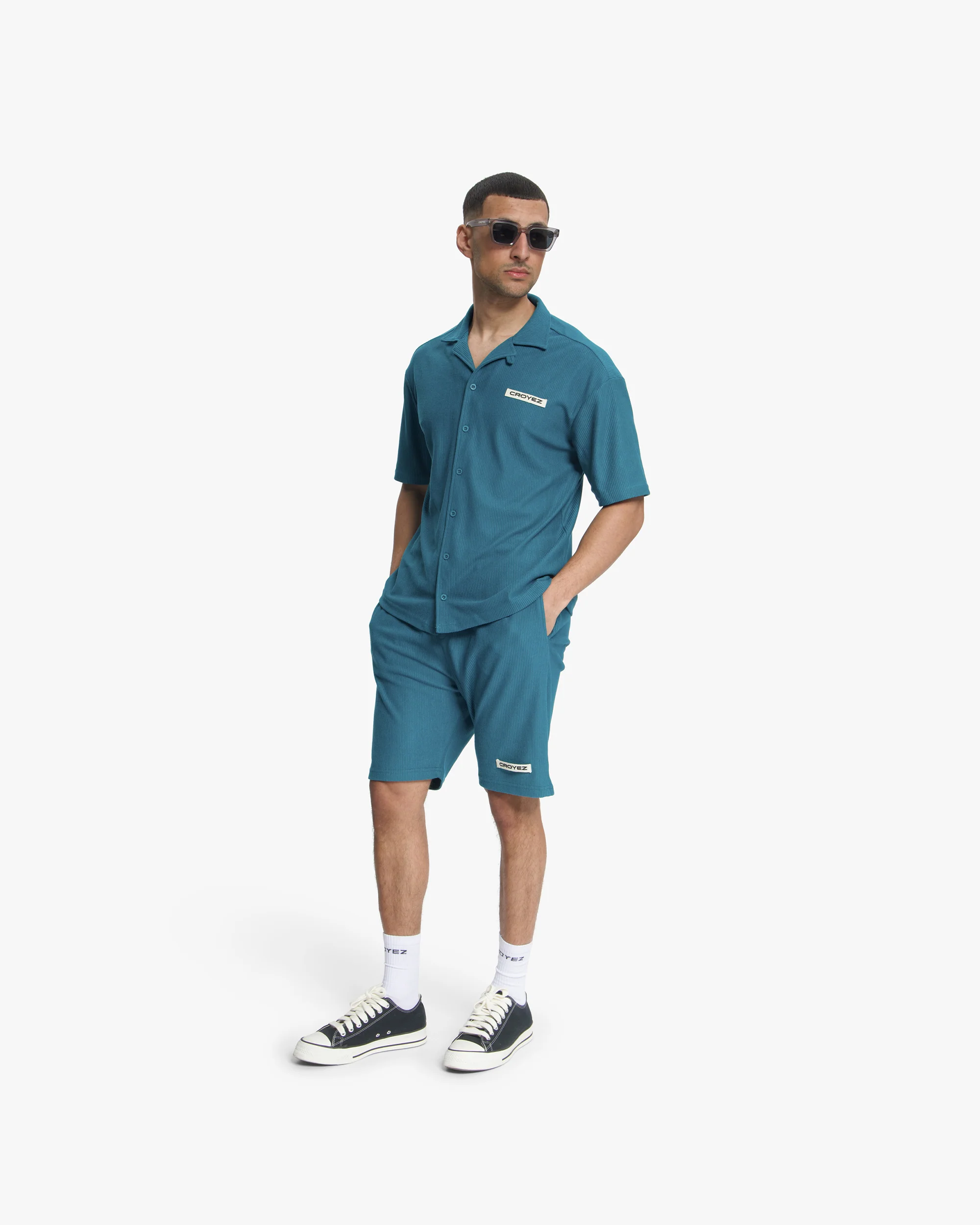 Croyez Plisse Set | Dark Teal - Image 3