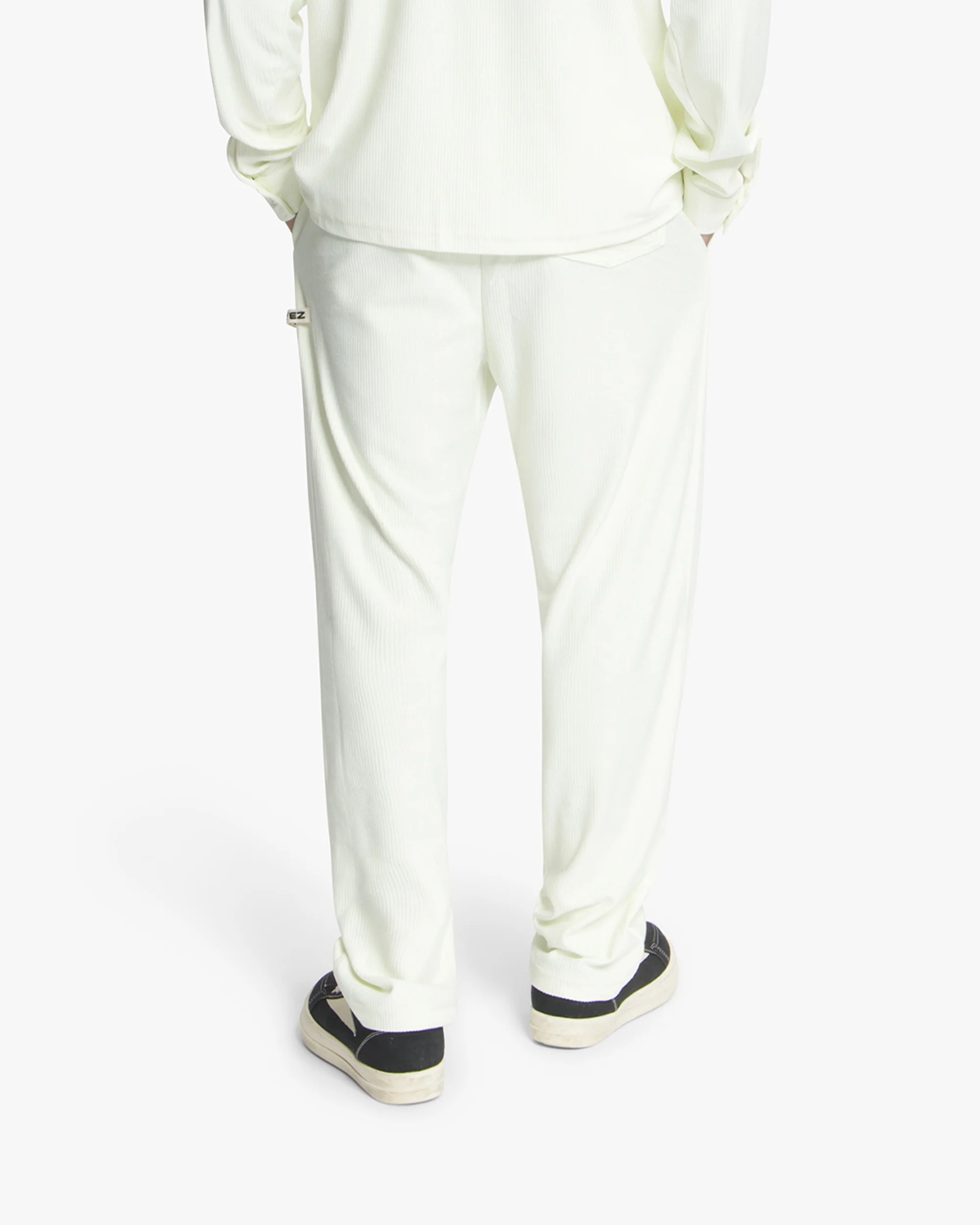 Croyez Plisse Straight Leg Pants | Off-White - Image 4