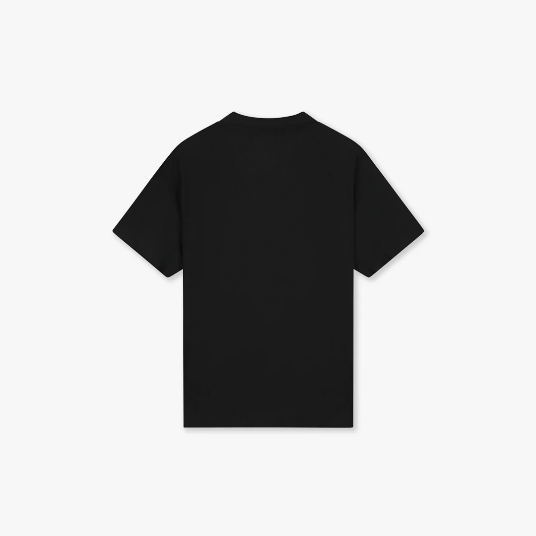 Croyez Plisse T-Shirt | Black - Image 2