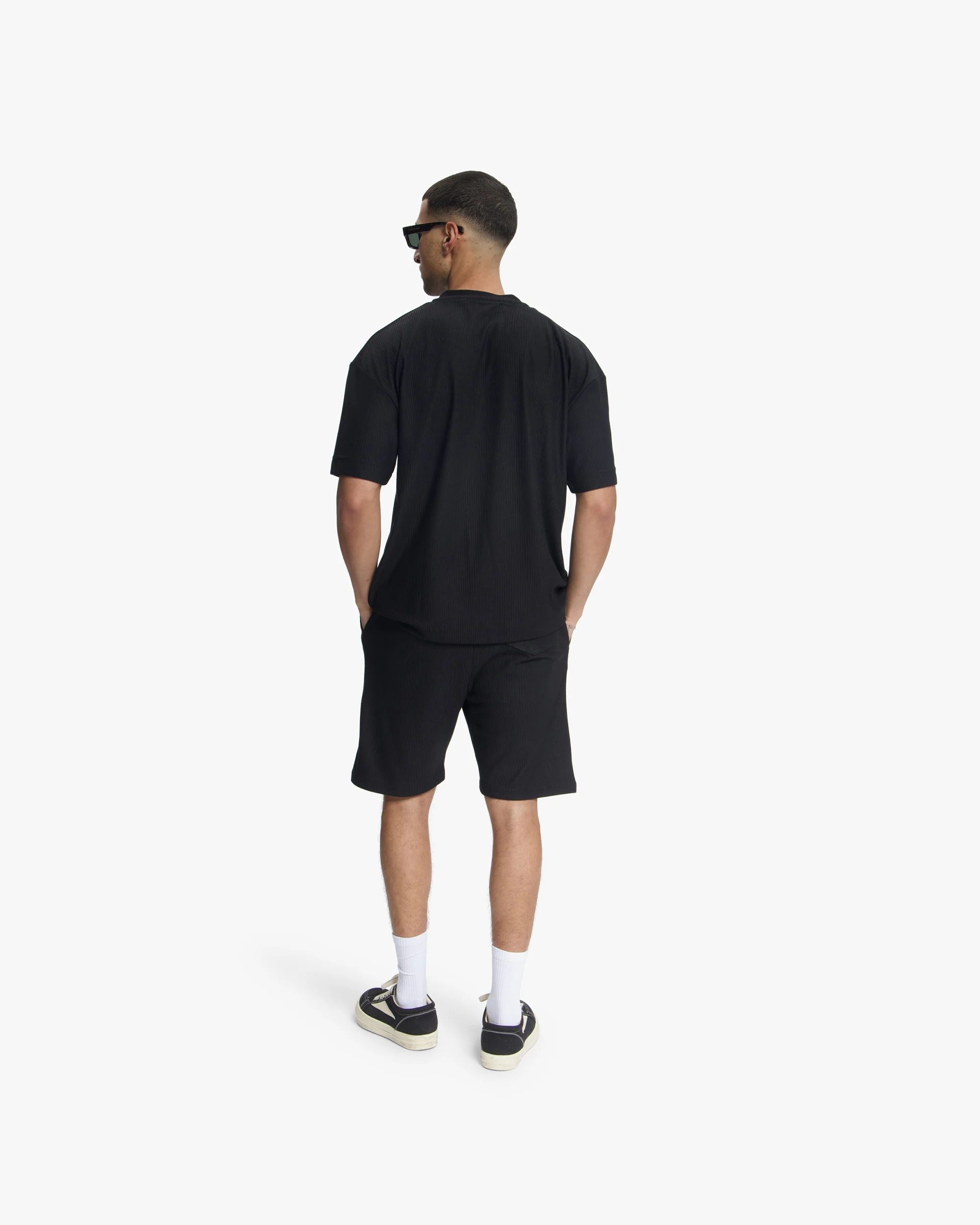 Croyez Plisse T-Shirt | Black - Image 6