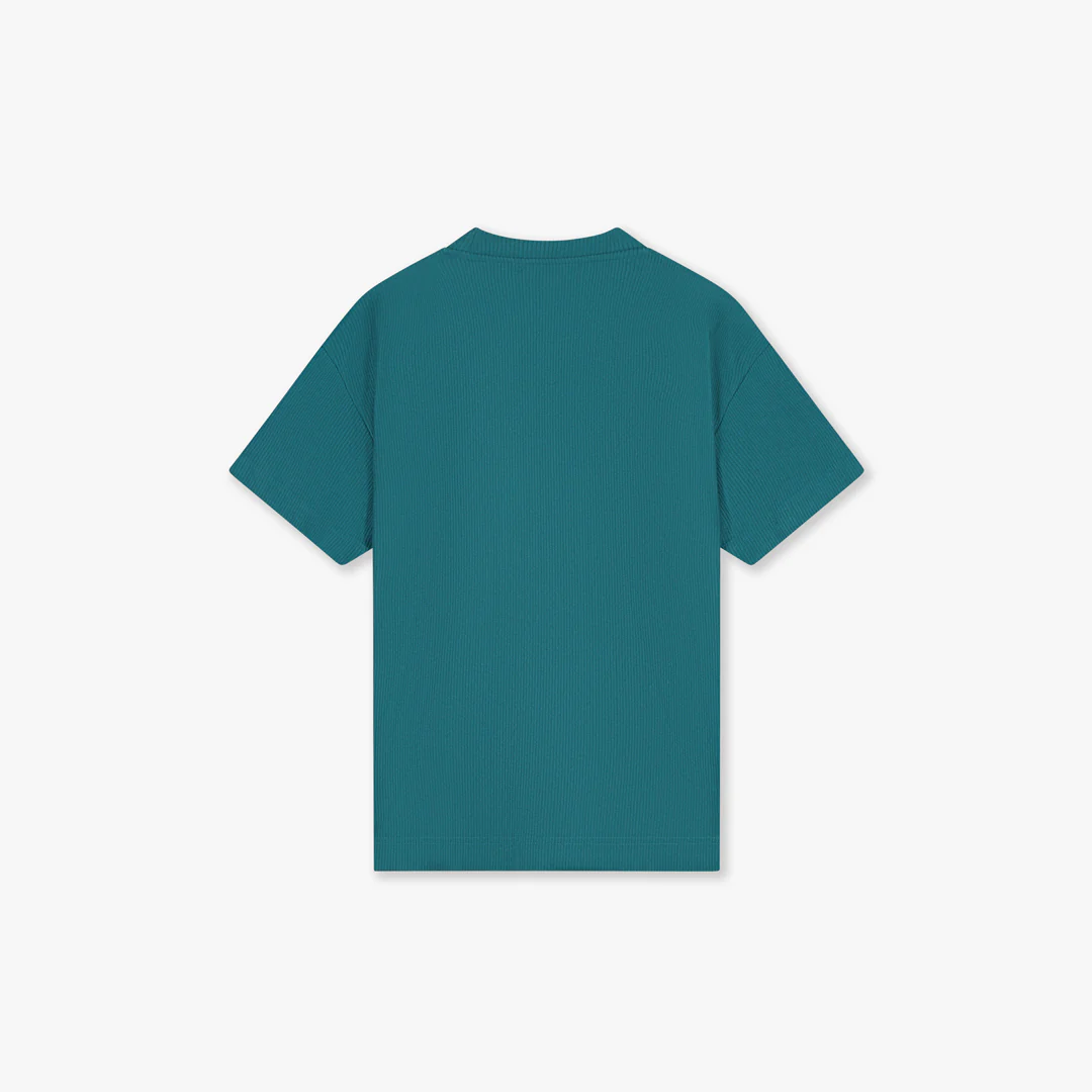 Croyez Plisse T-Shirt | Dark Teal - Image 2