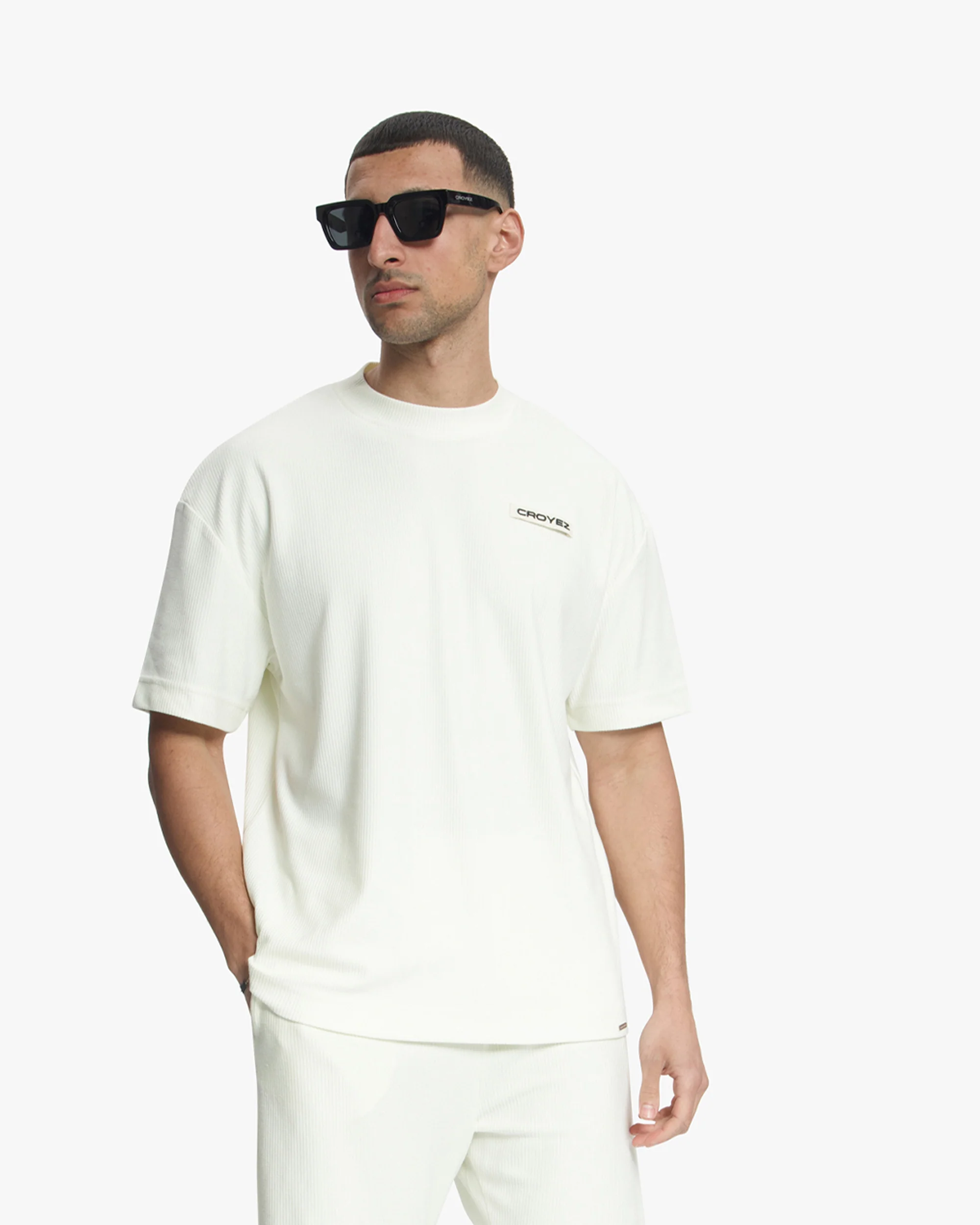 Croyez Plisse T-Shirt | Off-White - Image 3