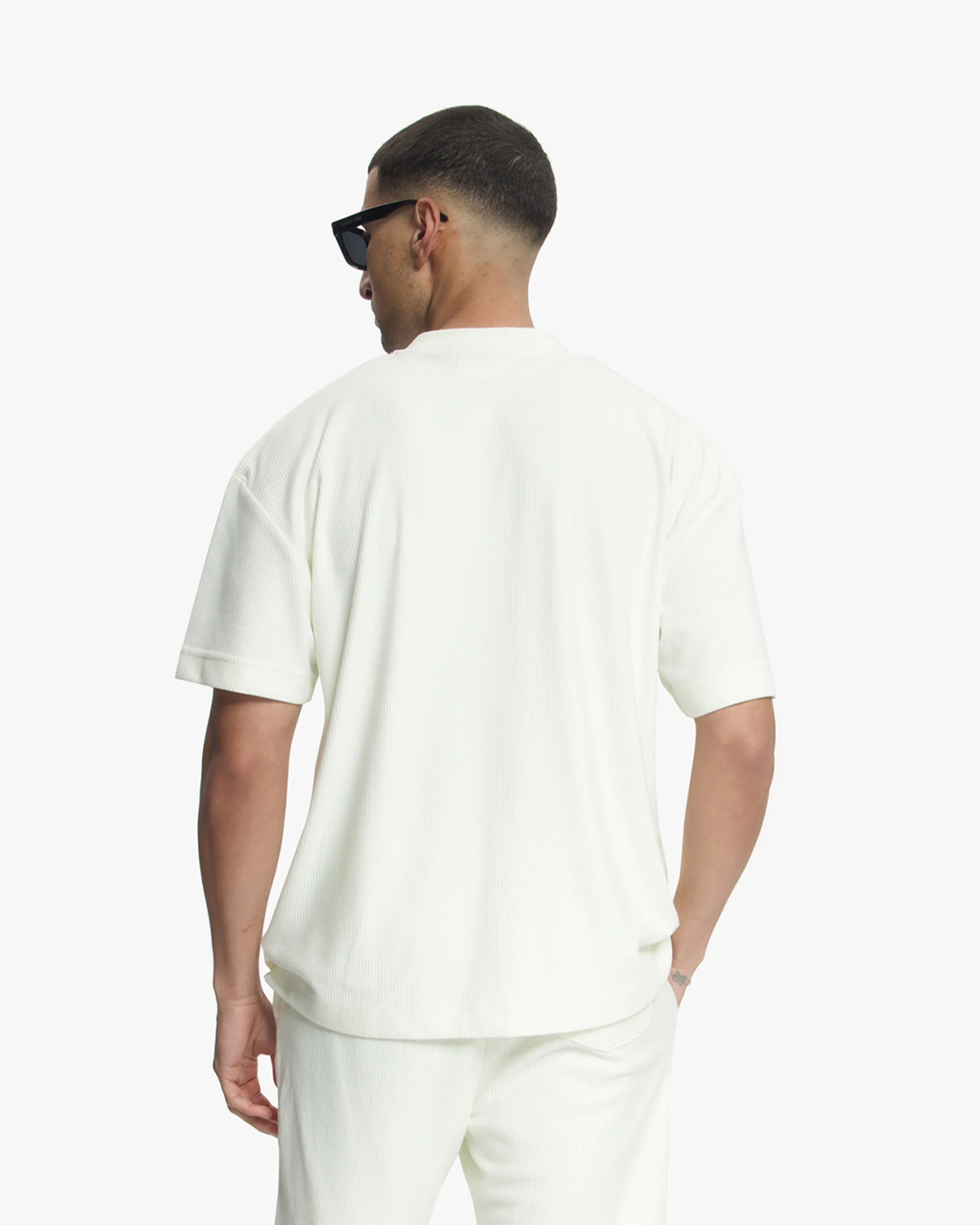 Croyez Plisse T-Shirt | Off-White - Image 4