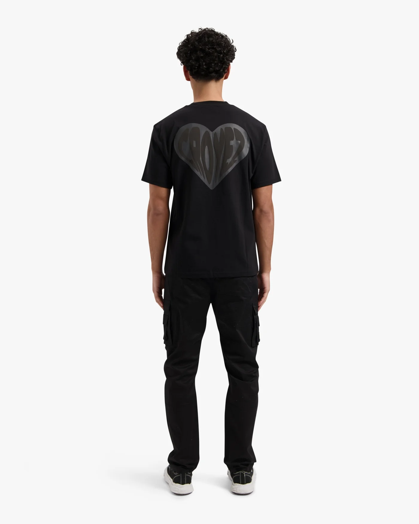 CROYEZ PUFFED HEART T-SHIRT | BLACK - Image 6