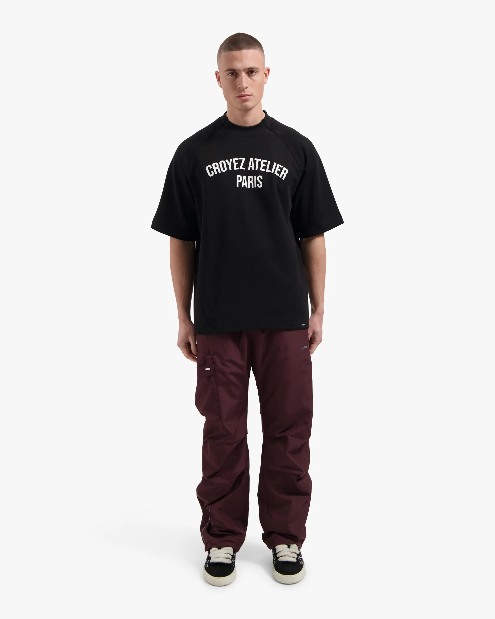Croyez Raglan T-Shirt | Black - Image 5