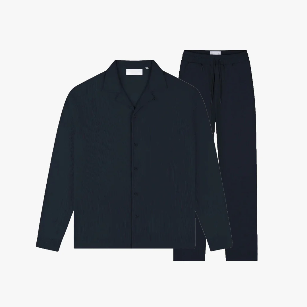 Croyez Ribbed Longsleeve Set | Navy