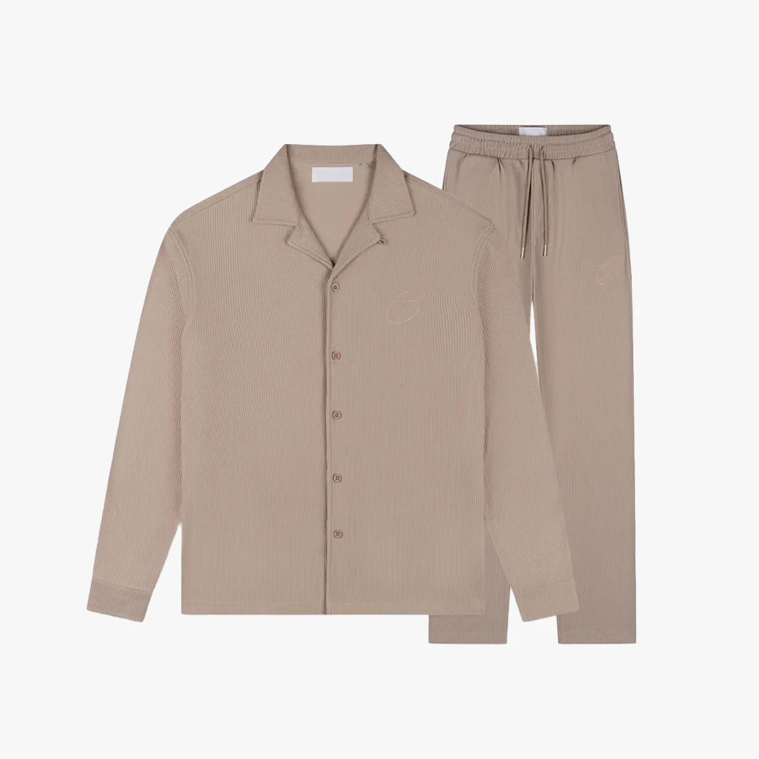 Croyez Ribbed Longsleeve Set | Sand