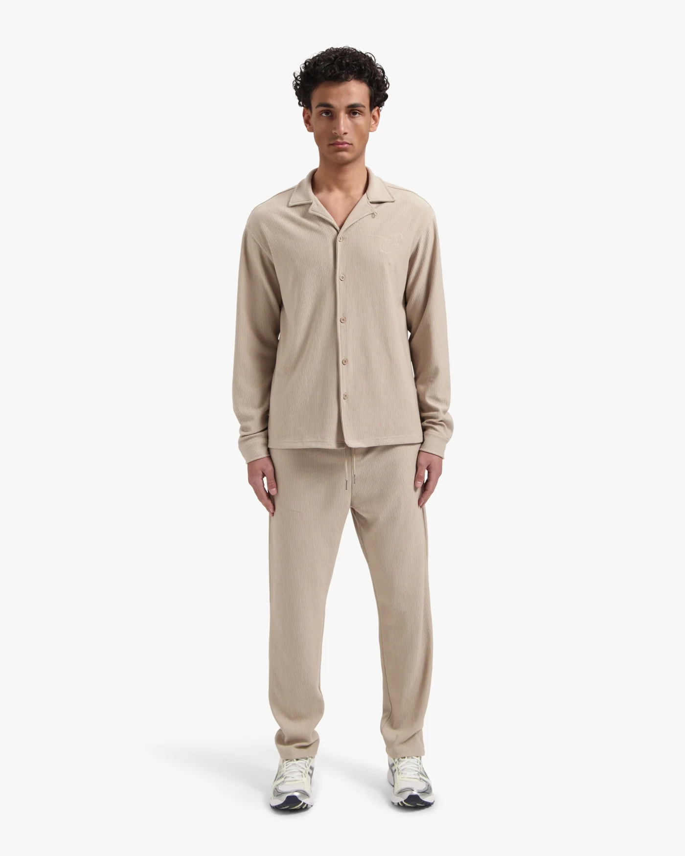 Croyez Ribbed Longsleeve Set | Sand - Image 3