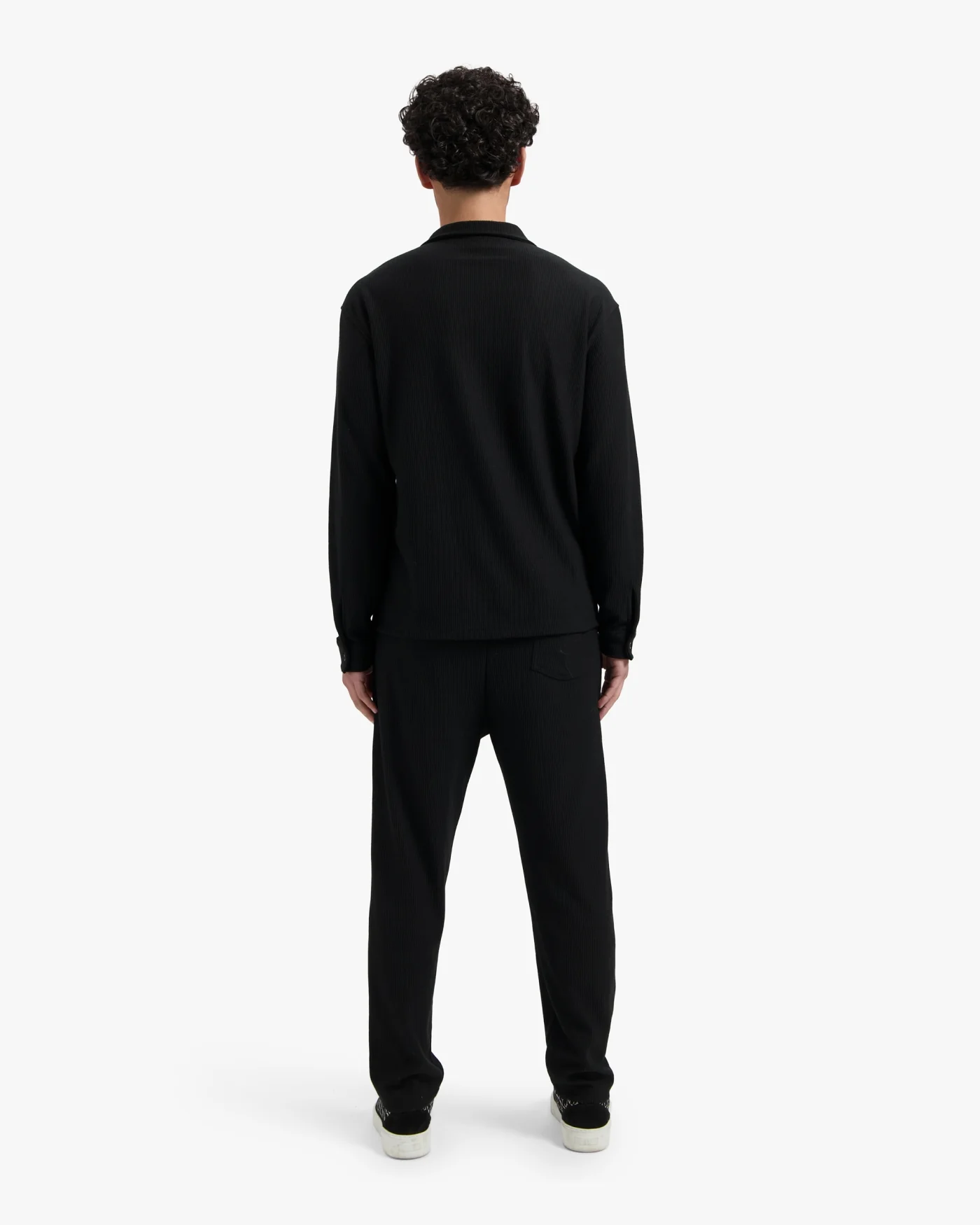 CROYEZ RIBBED LONGSLEEVE SHIRT | BLACK - Image 6