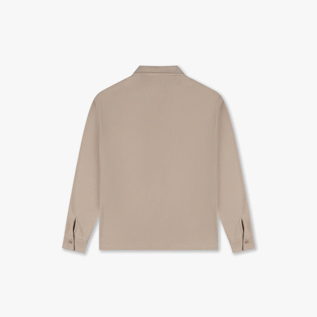 CROYEZ RIBBED LONGSLEEVE SHIRT | SAND - Image 2