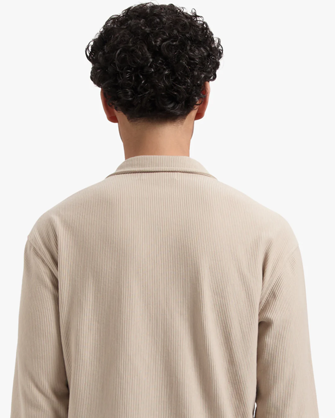 CROYEZ RIBBED LONGSLEEVE SHIRT | SAND - Image 4