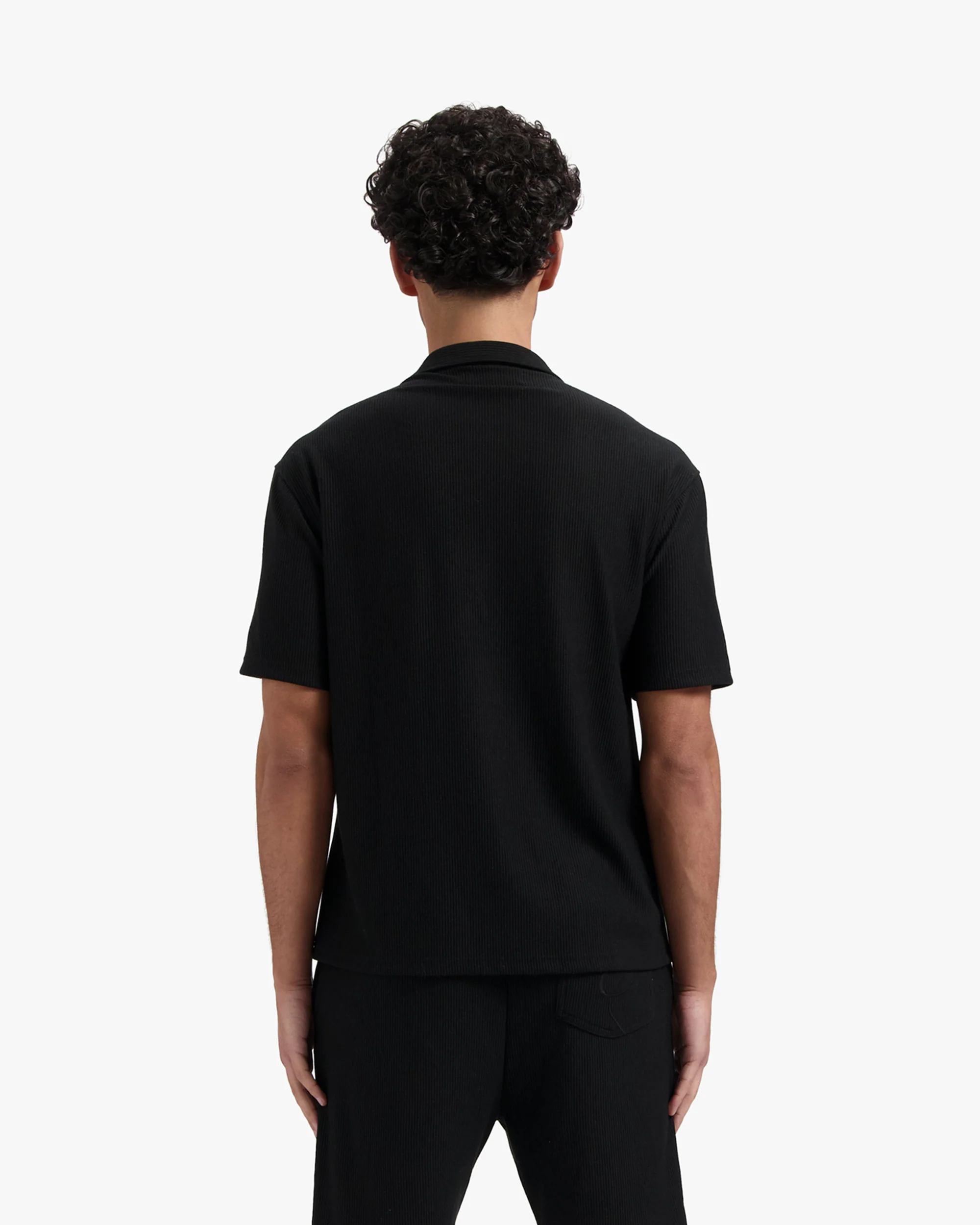 CROYEZ RIBBED SHIRT | BLACK - Image 4