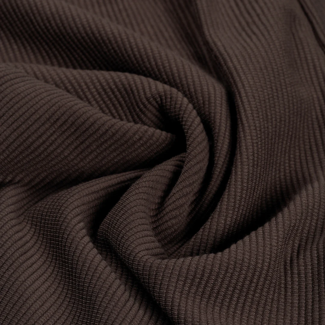 CROYEZ RIBBED SHIRT | BROWN - Image 8